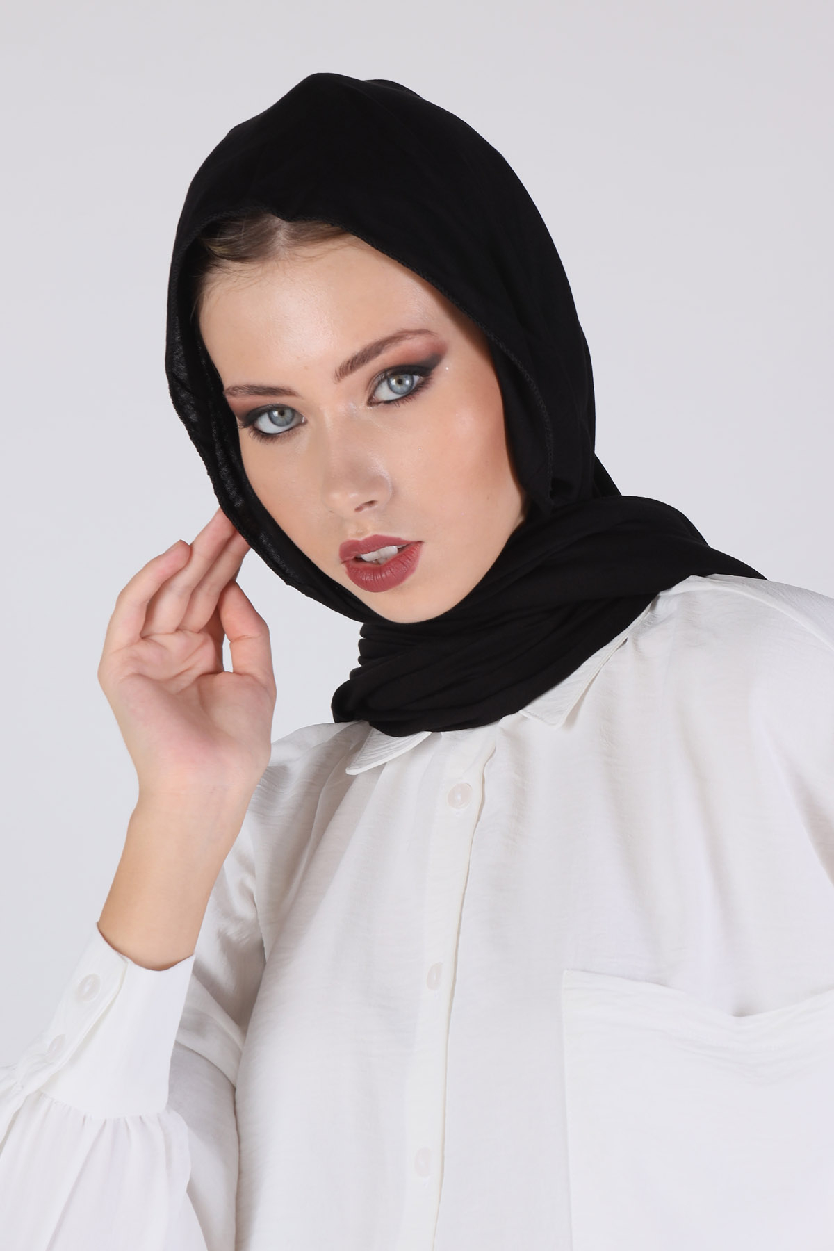 Siyah Penye Şal 5659 - 5