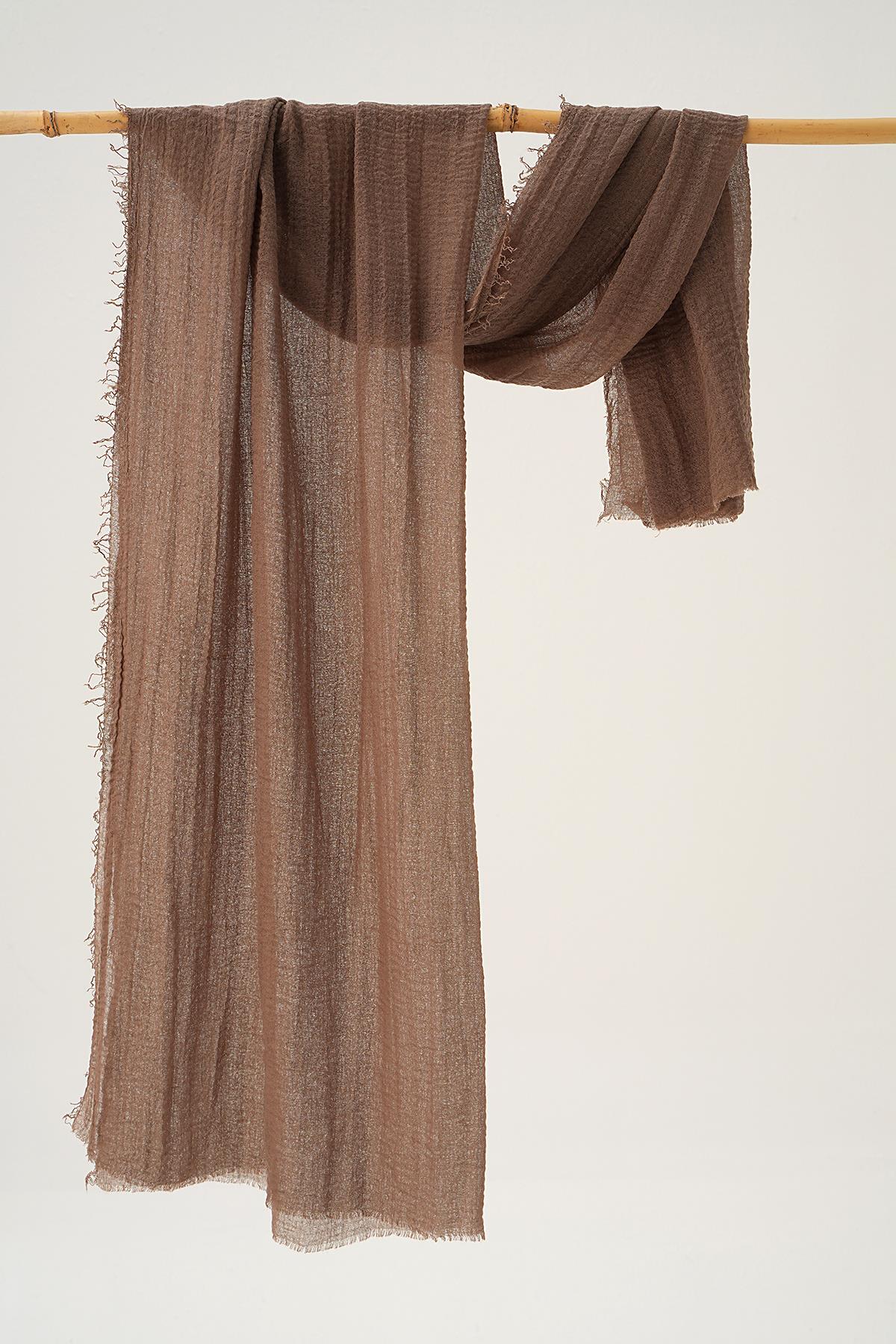 Koyu Vizon Bürümcük Şal 5668 - 1