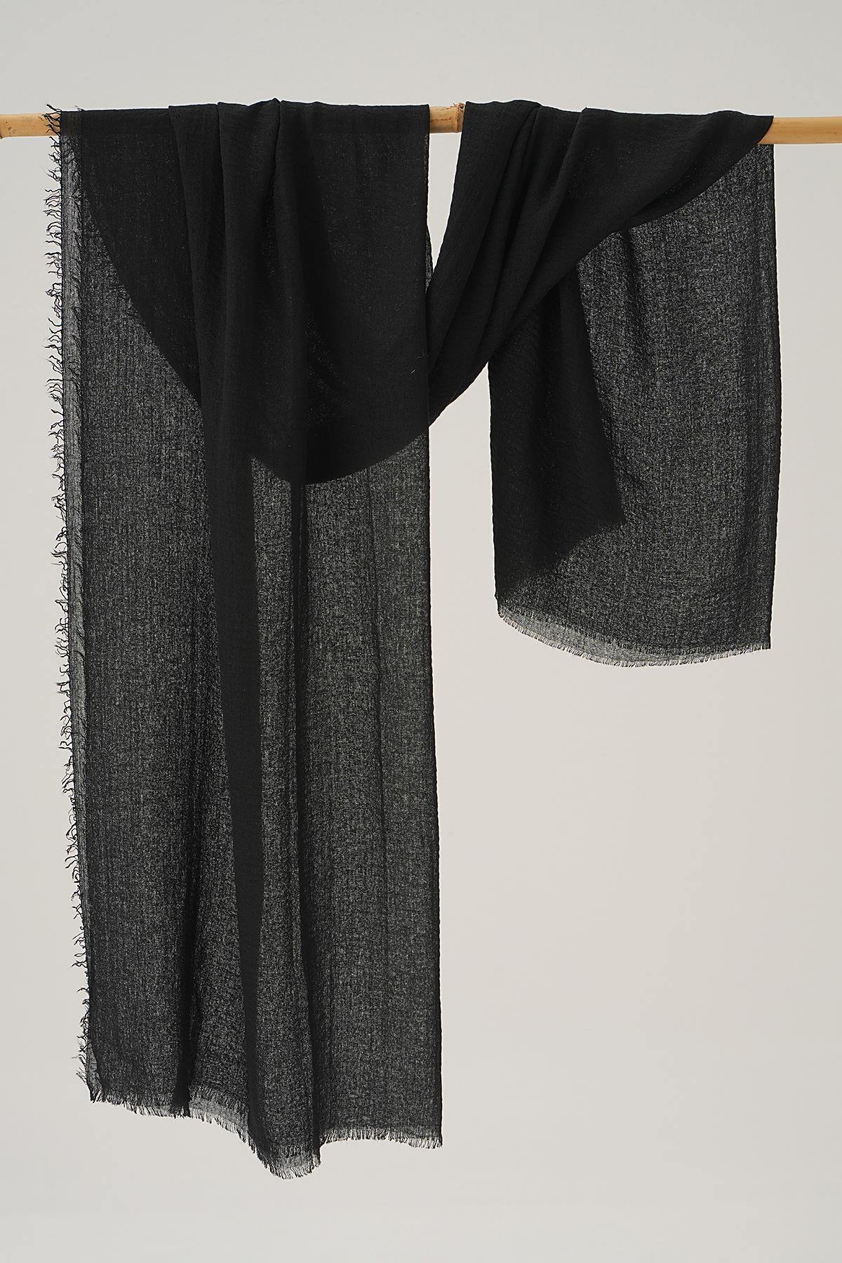 5668 Bürümcük Şal Siyah 