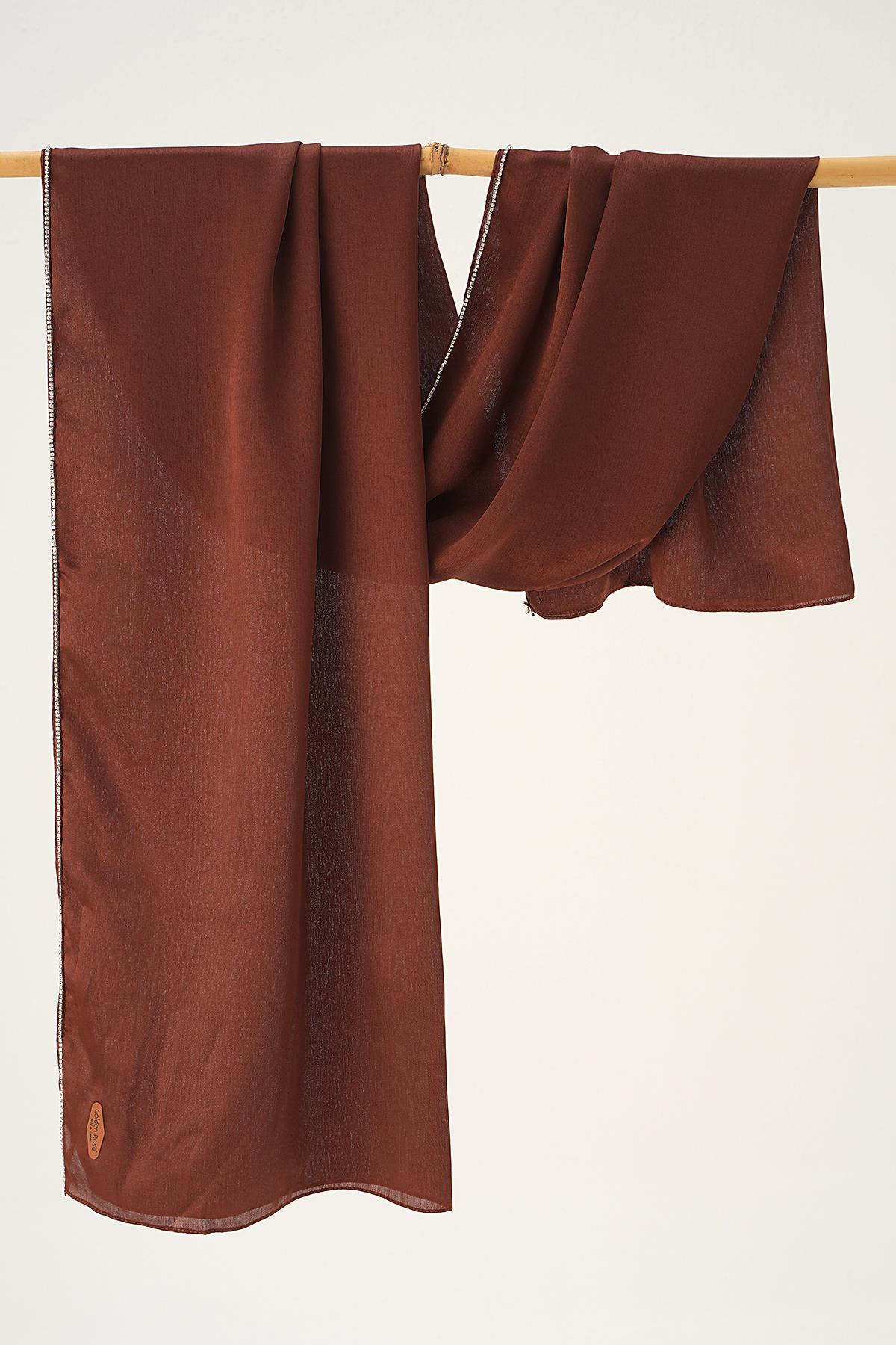 Kahve Taşlı Jan Jan Şal 5669 