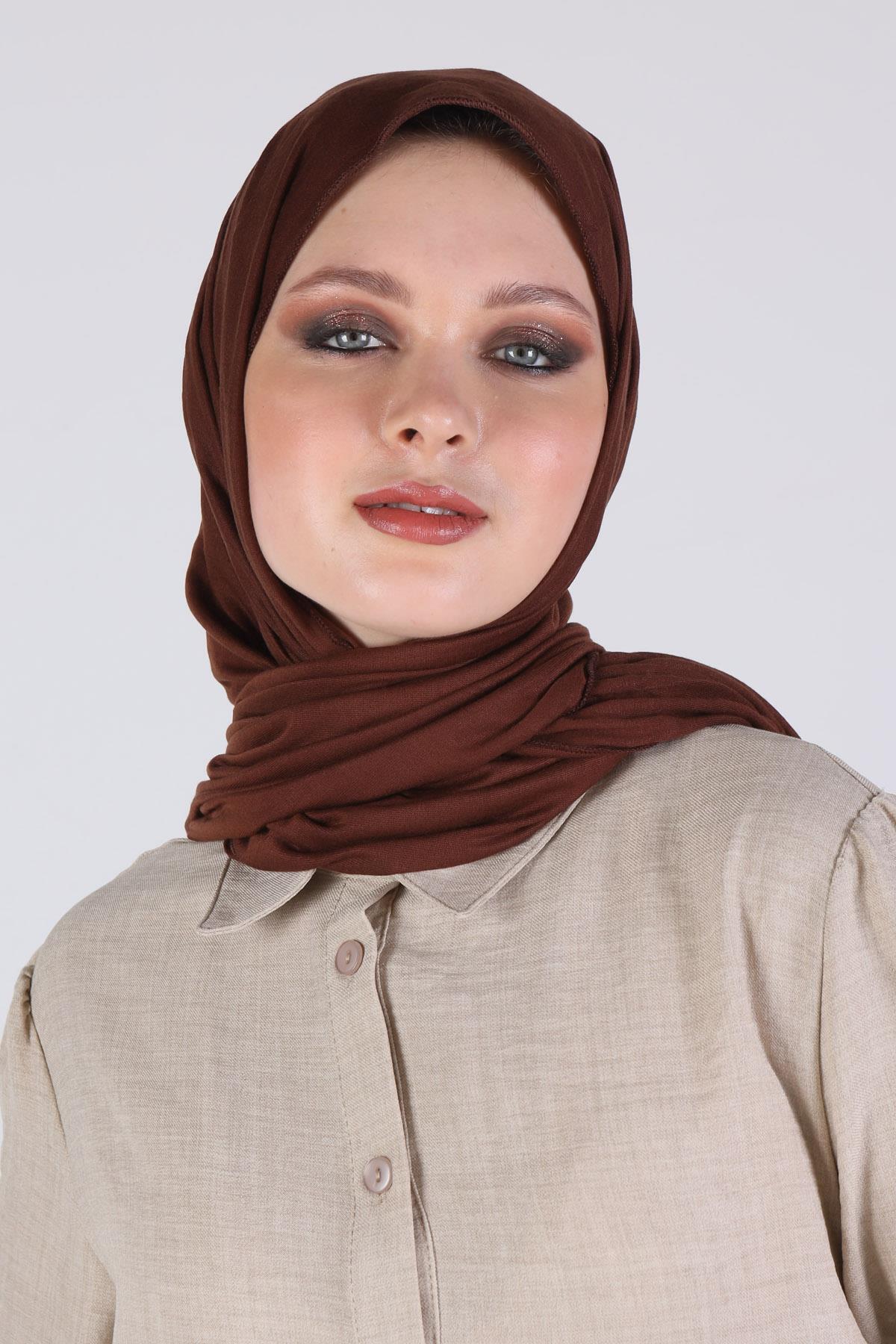 Kahve Penye Şal 5670 - 1