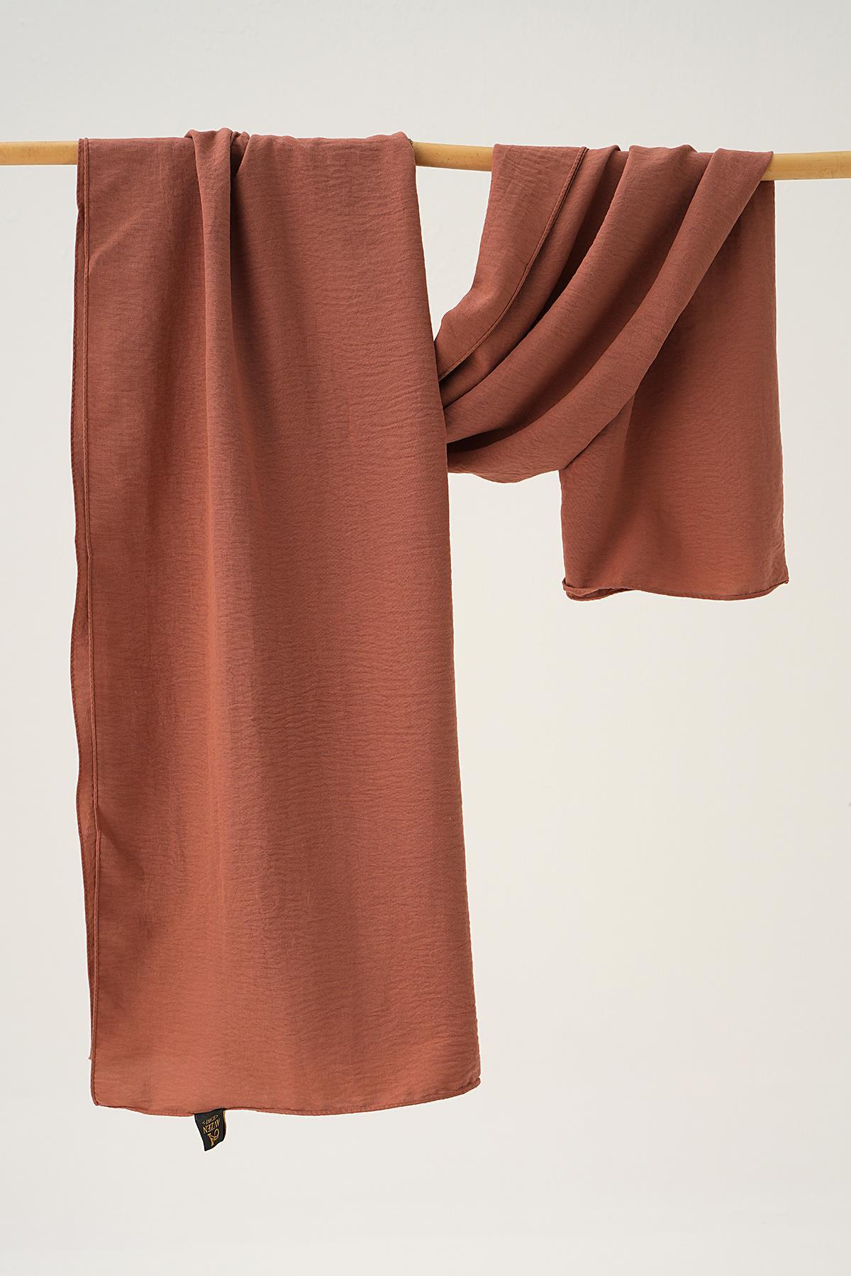 5674 Pamuk Jaz Şal Kızıl Kahve - RAYS