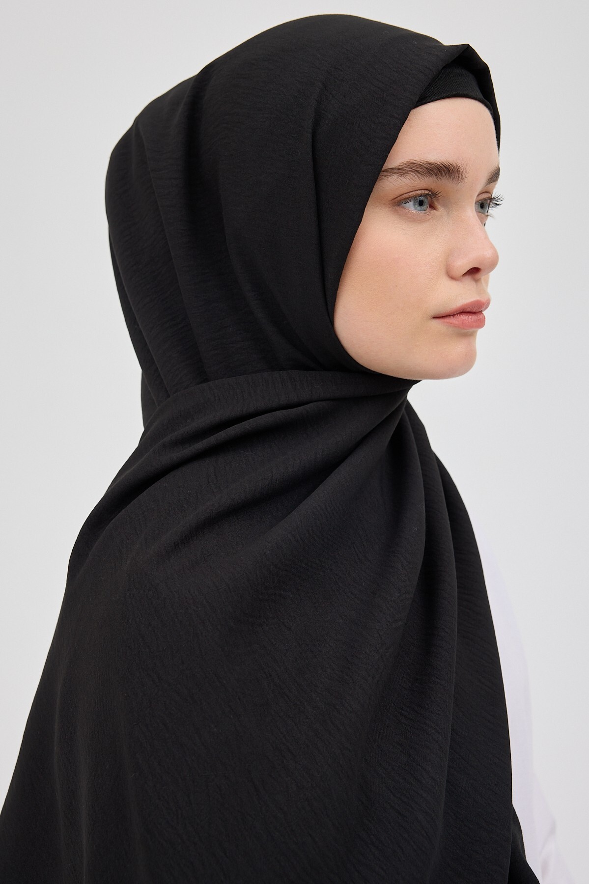 Pamuk Jaz Şal Siyah 5674 - 1