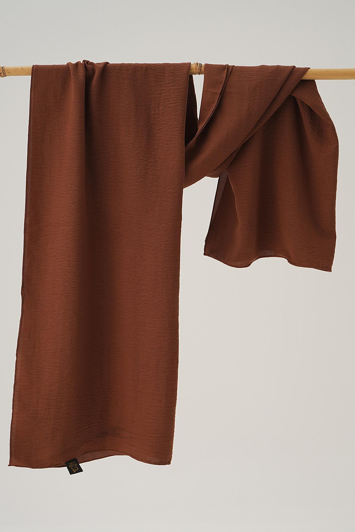 Kahve Pamuk Jazz Şal 5674 