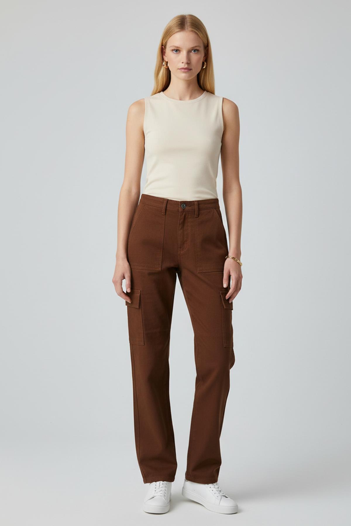 580 Kargo Cep Jean Kahve - 1