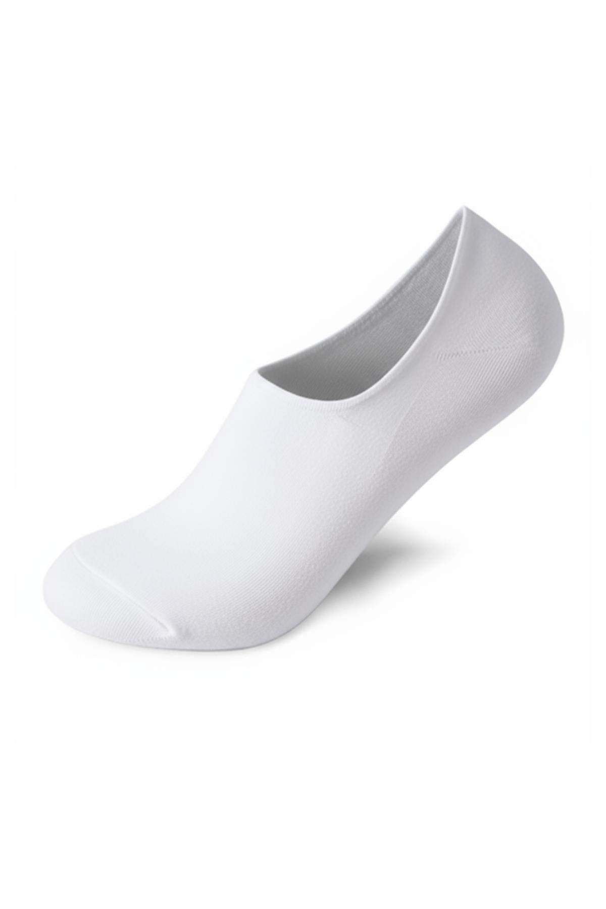 6 Çift Kadın Renkli Esnek Pamuklu Örme Babet Çorap 1020 - 6