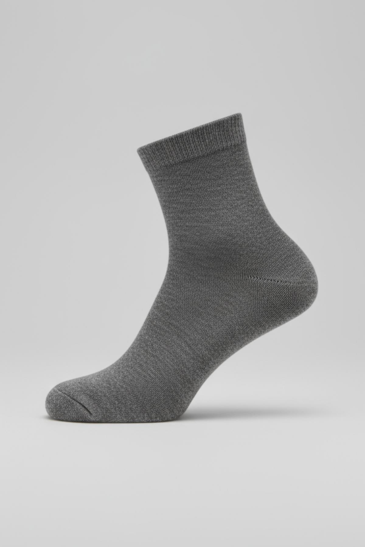 6 Çift Kadın Renkli Esnek Pamuklu Örme Soket Çorap 1021 - 6