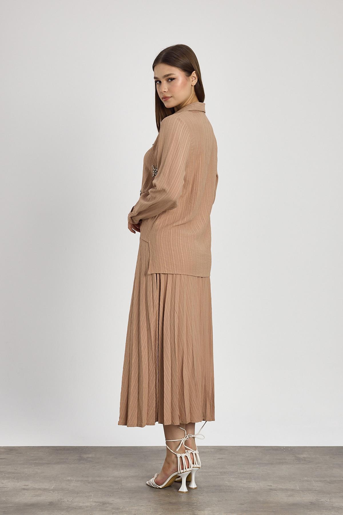 Bisküvi Taş Detay Etek Takım 6006 - 5