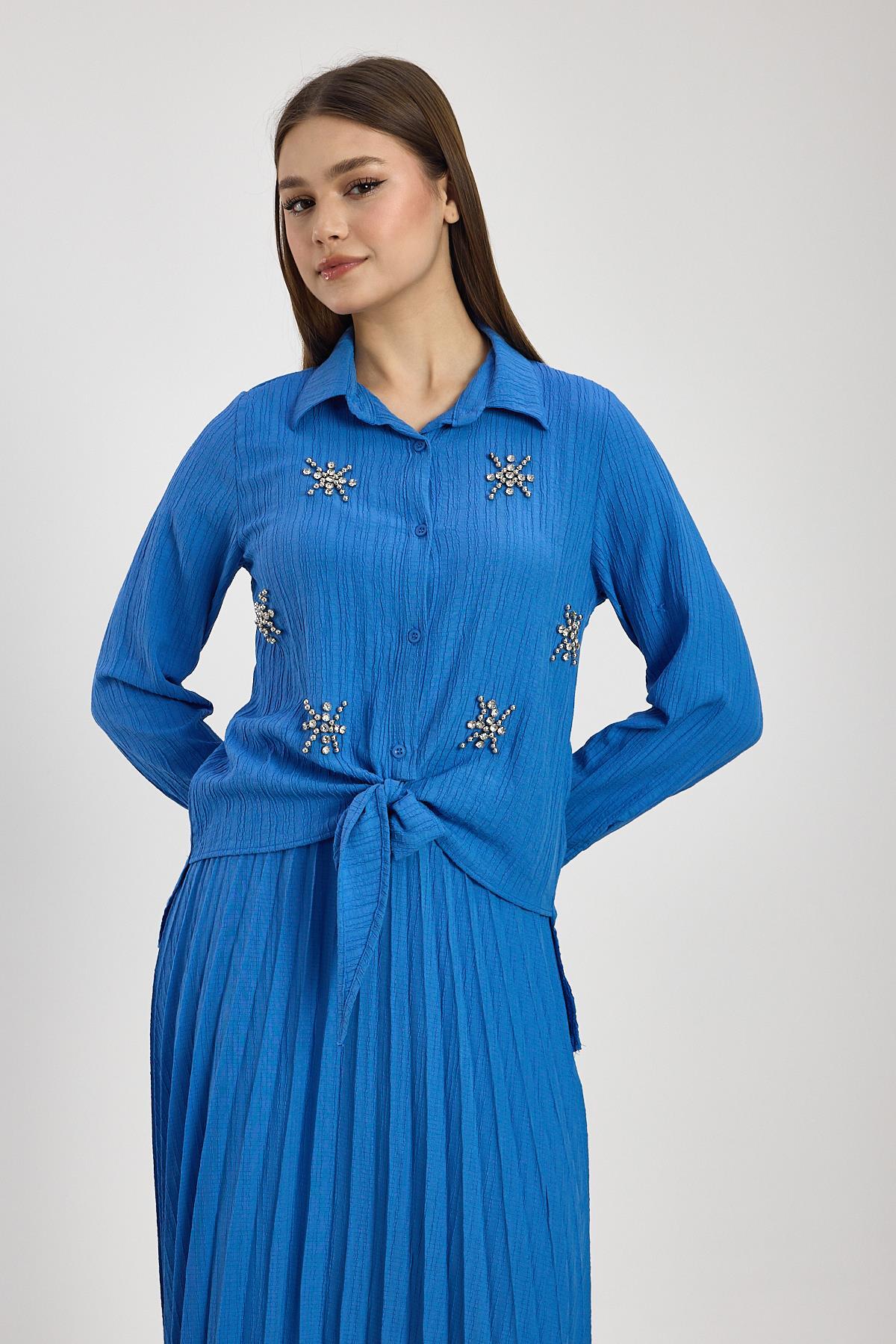 Saks Taş Detay Etek Takım 6006 - RAYS