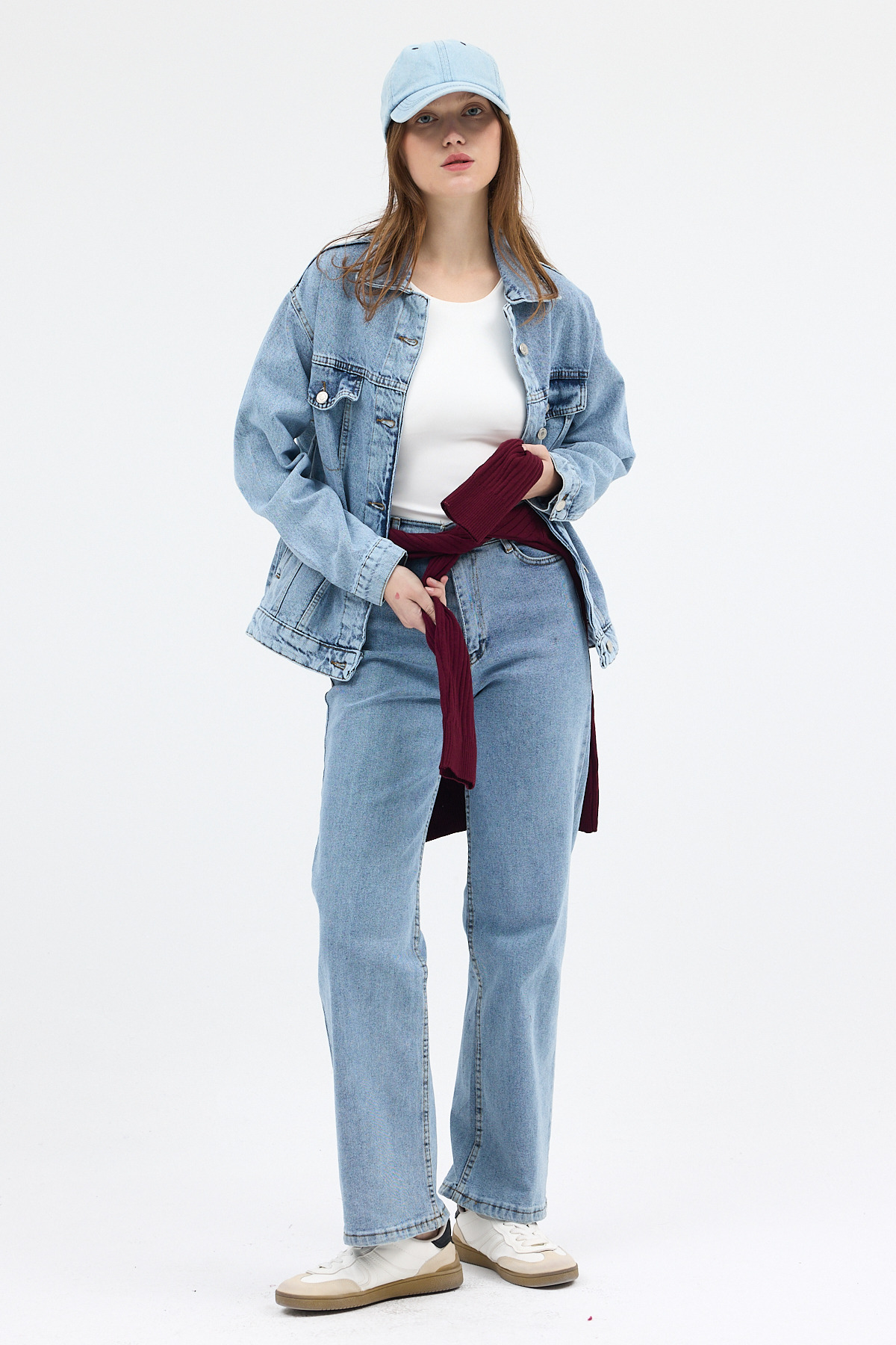 Buzkar Düğmeli Cepli Kot Ceket 6009 - RAYS