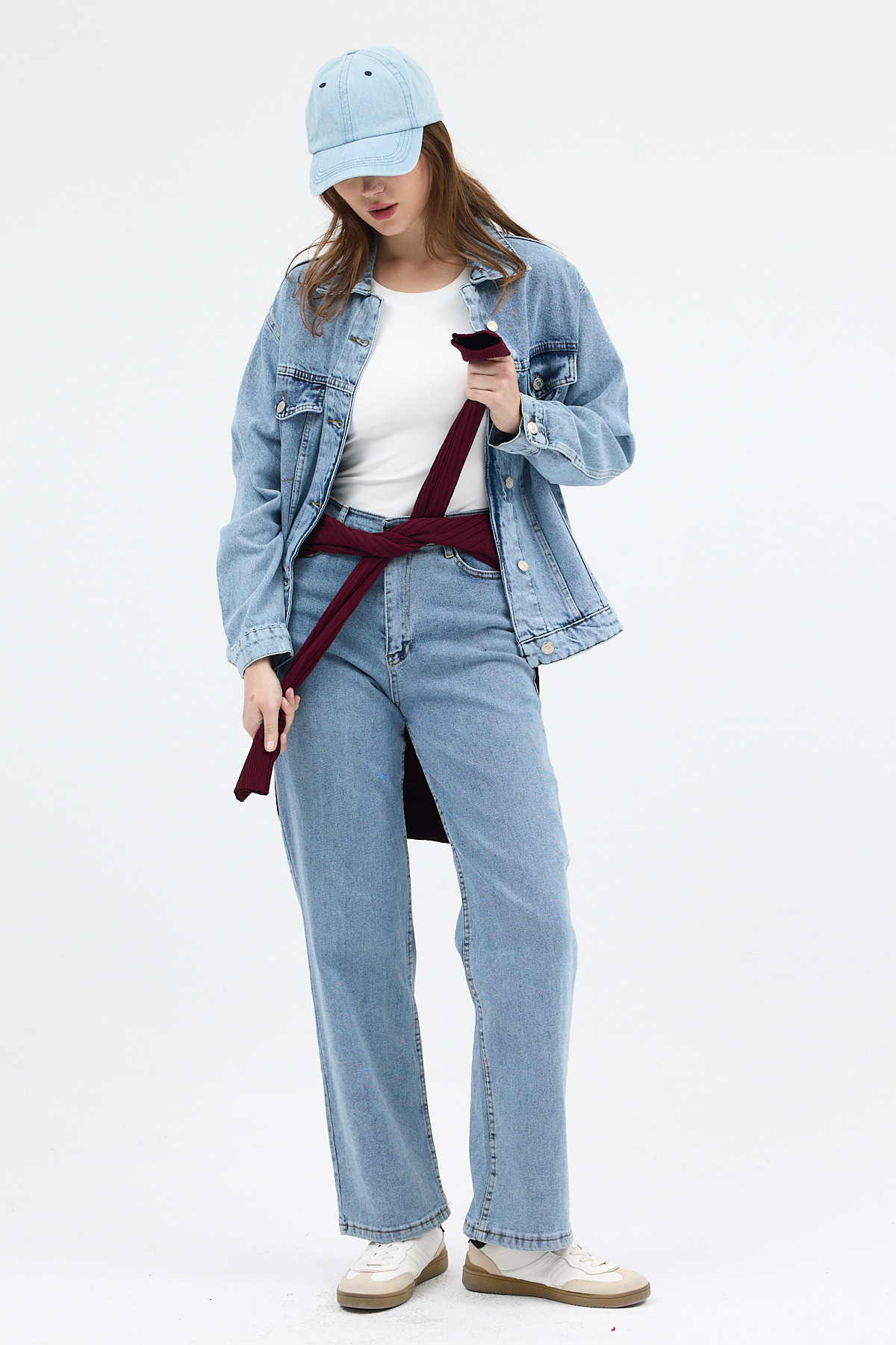 Buzkar Düğmeli Cepli Kot Ceket 6009 - 7