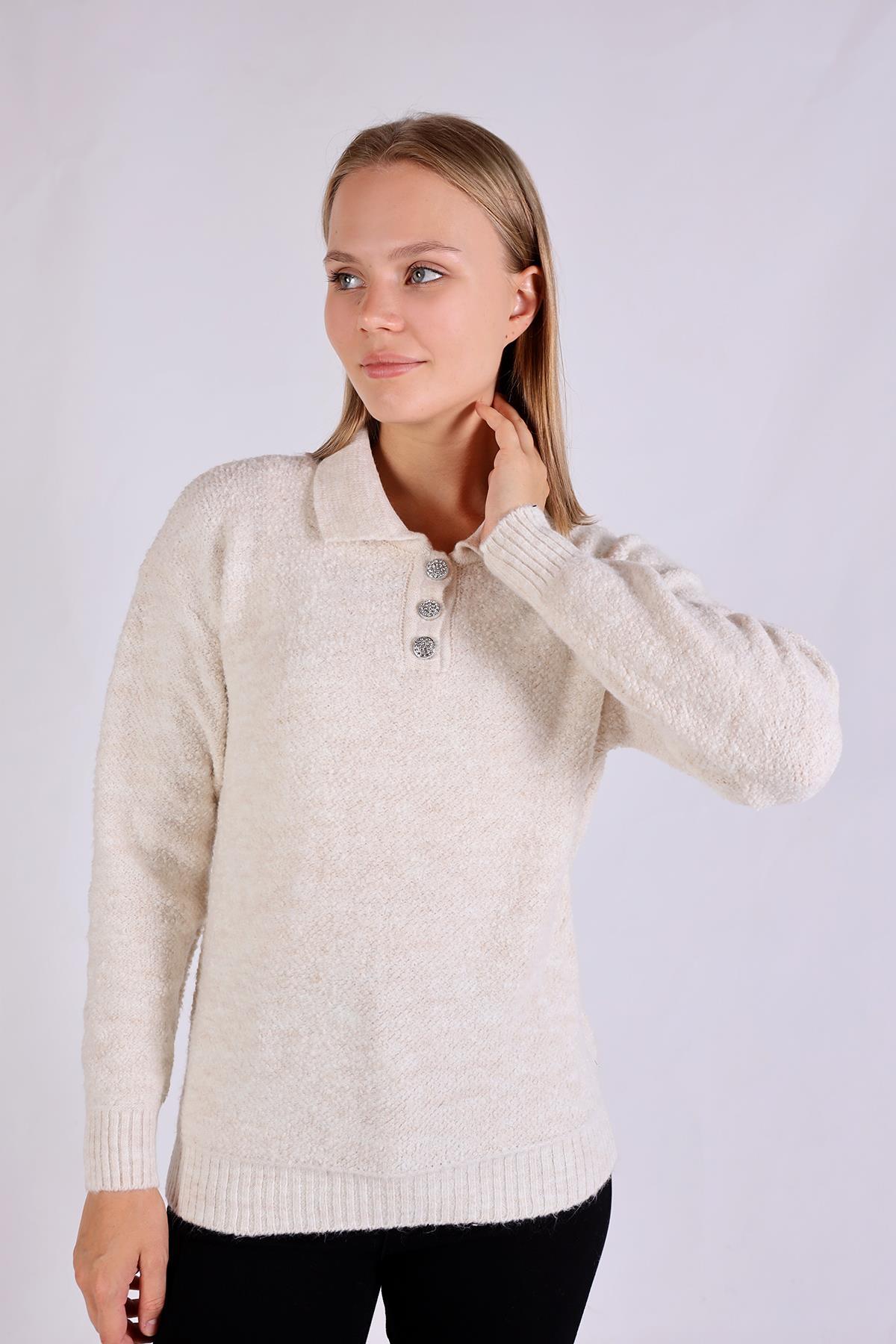 601 Polo Yaka Kazak Ekru - 8