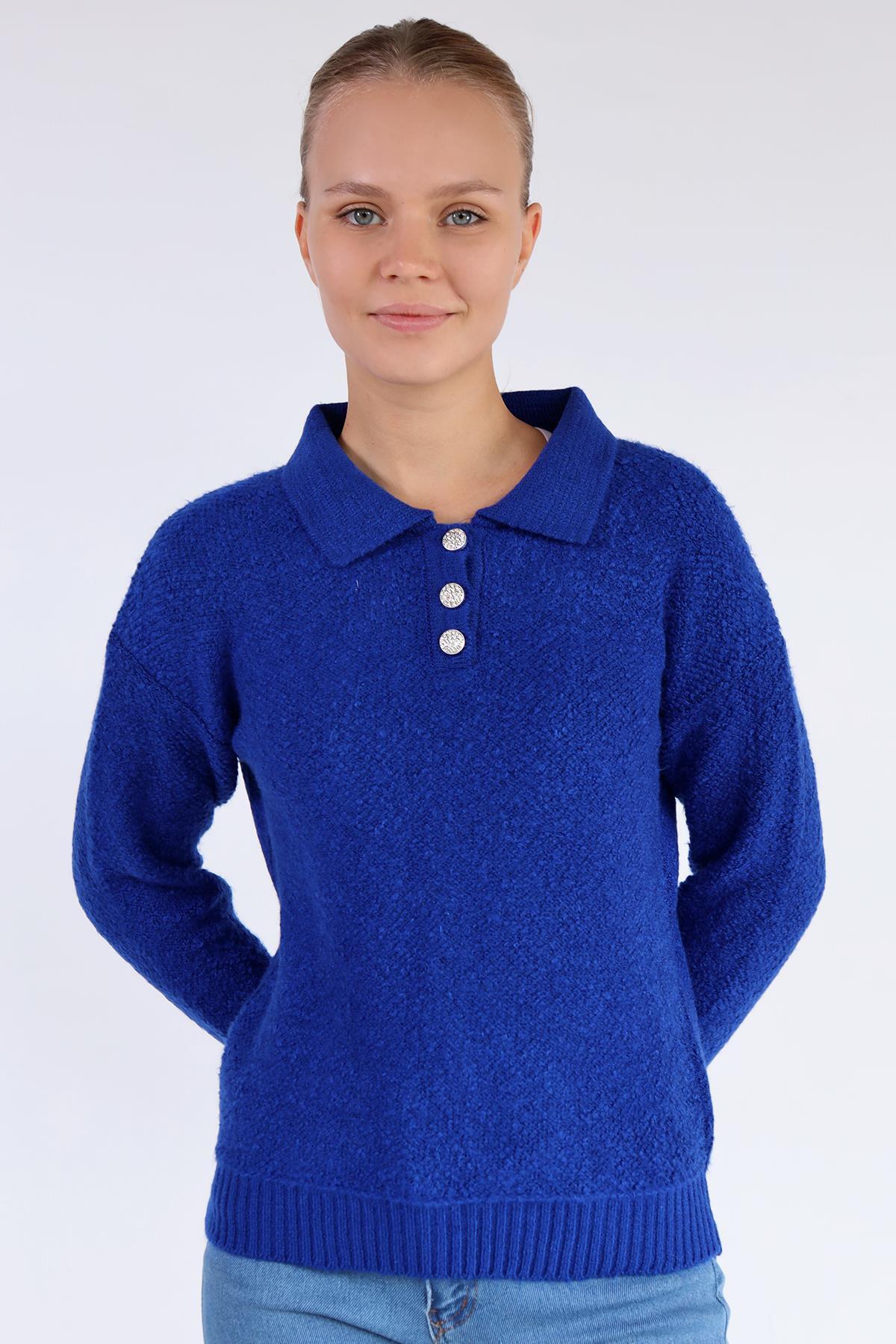 601 Polo Yaka Kazak Saks 