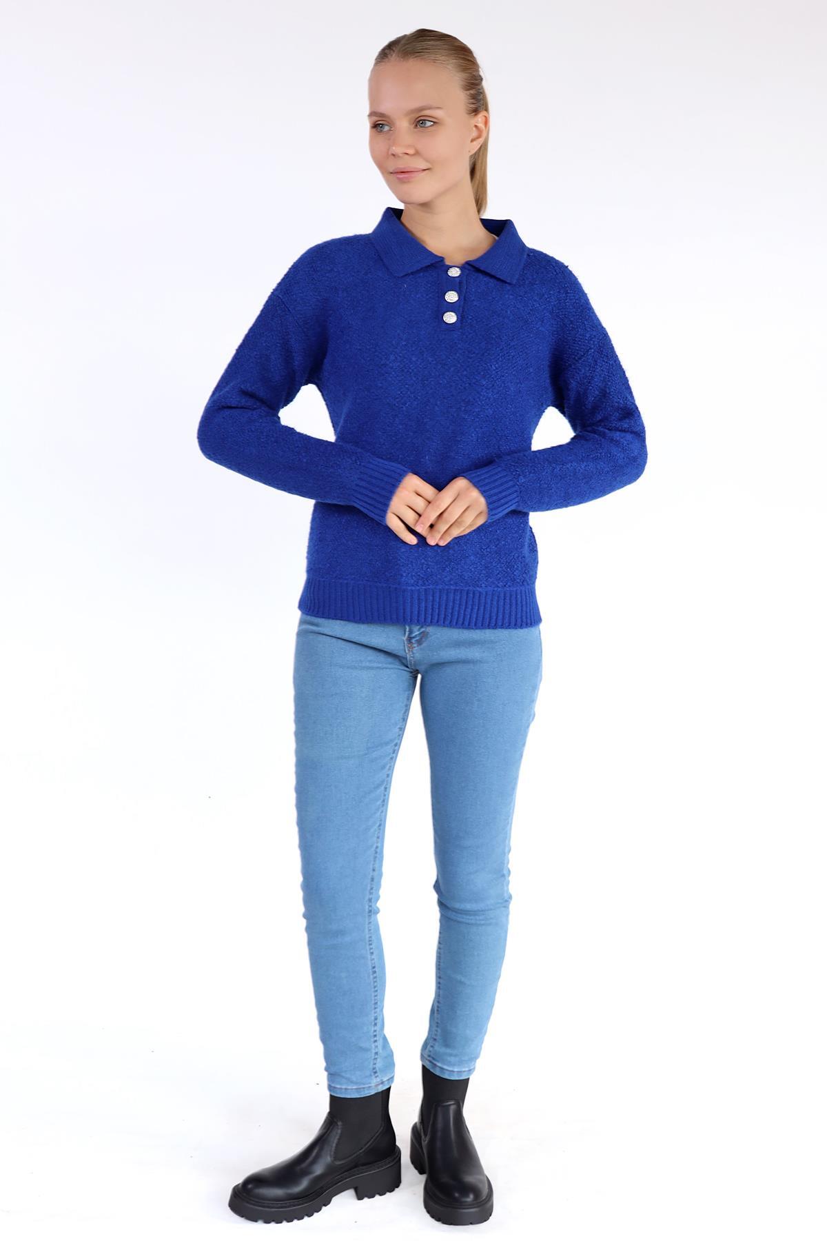 Saks Polo Yaka Kazak 601 - 6