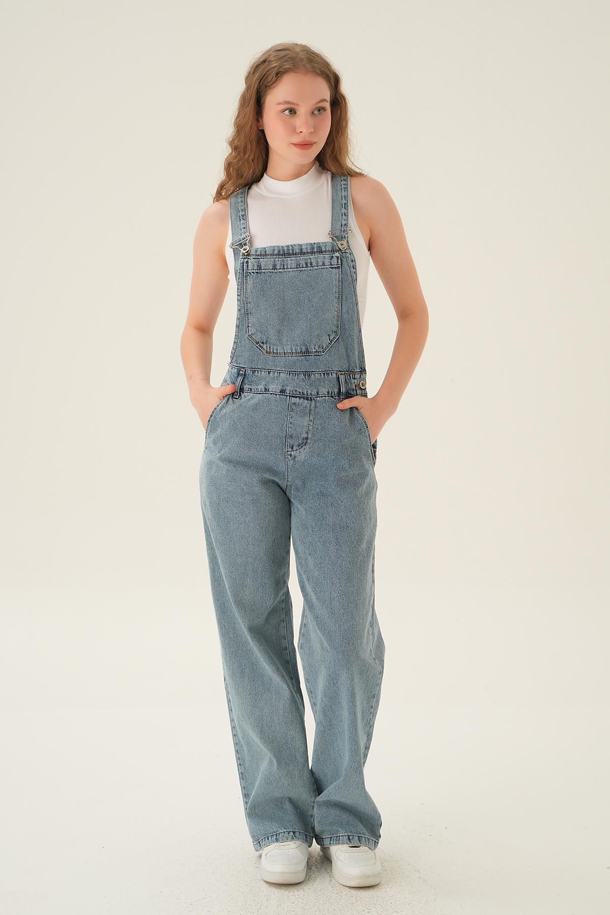 6015 Kot Salopet Mavi - 1