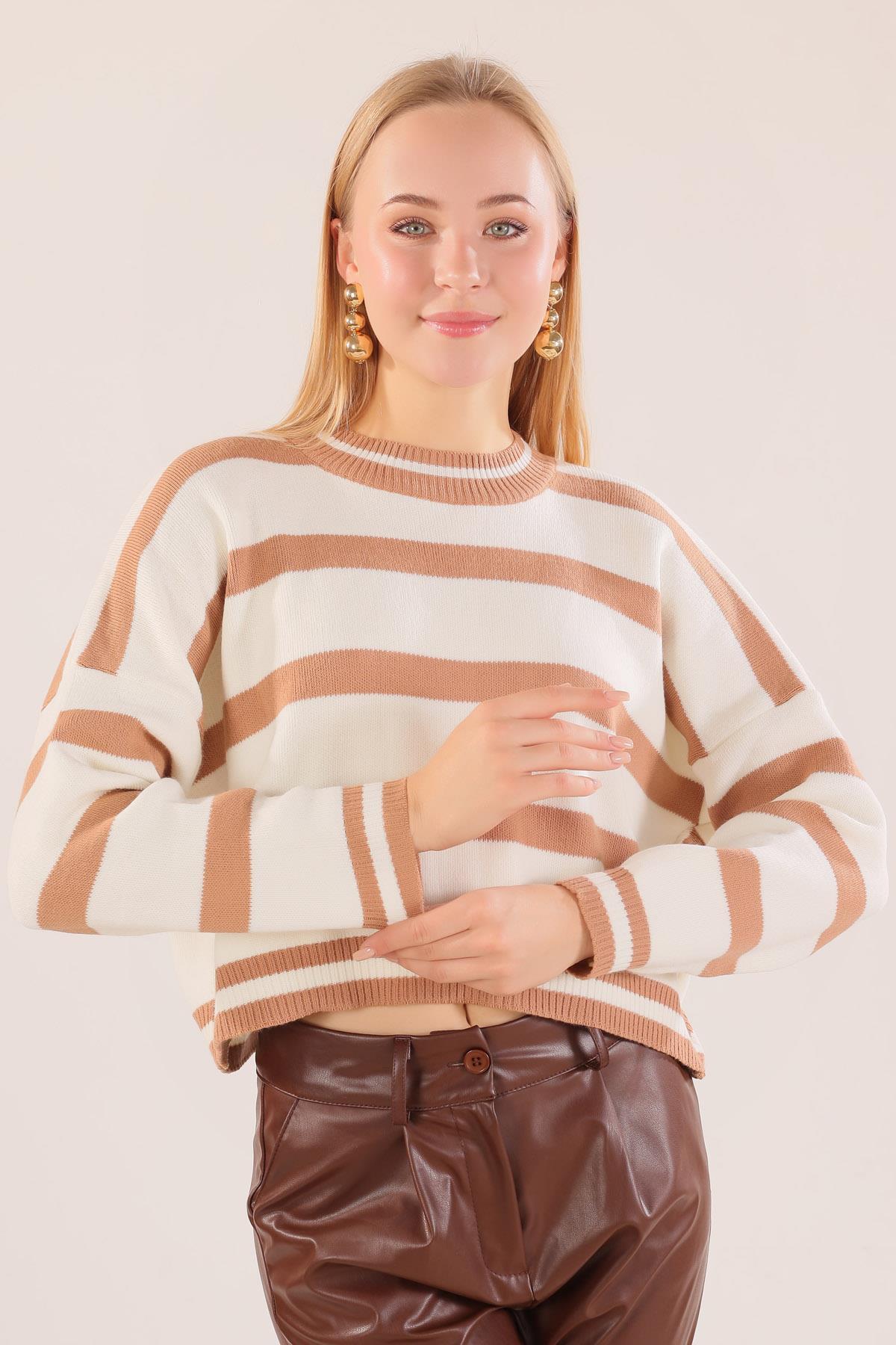 Bisküvi Bisiklet Yaka Kazak 6016 