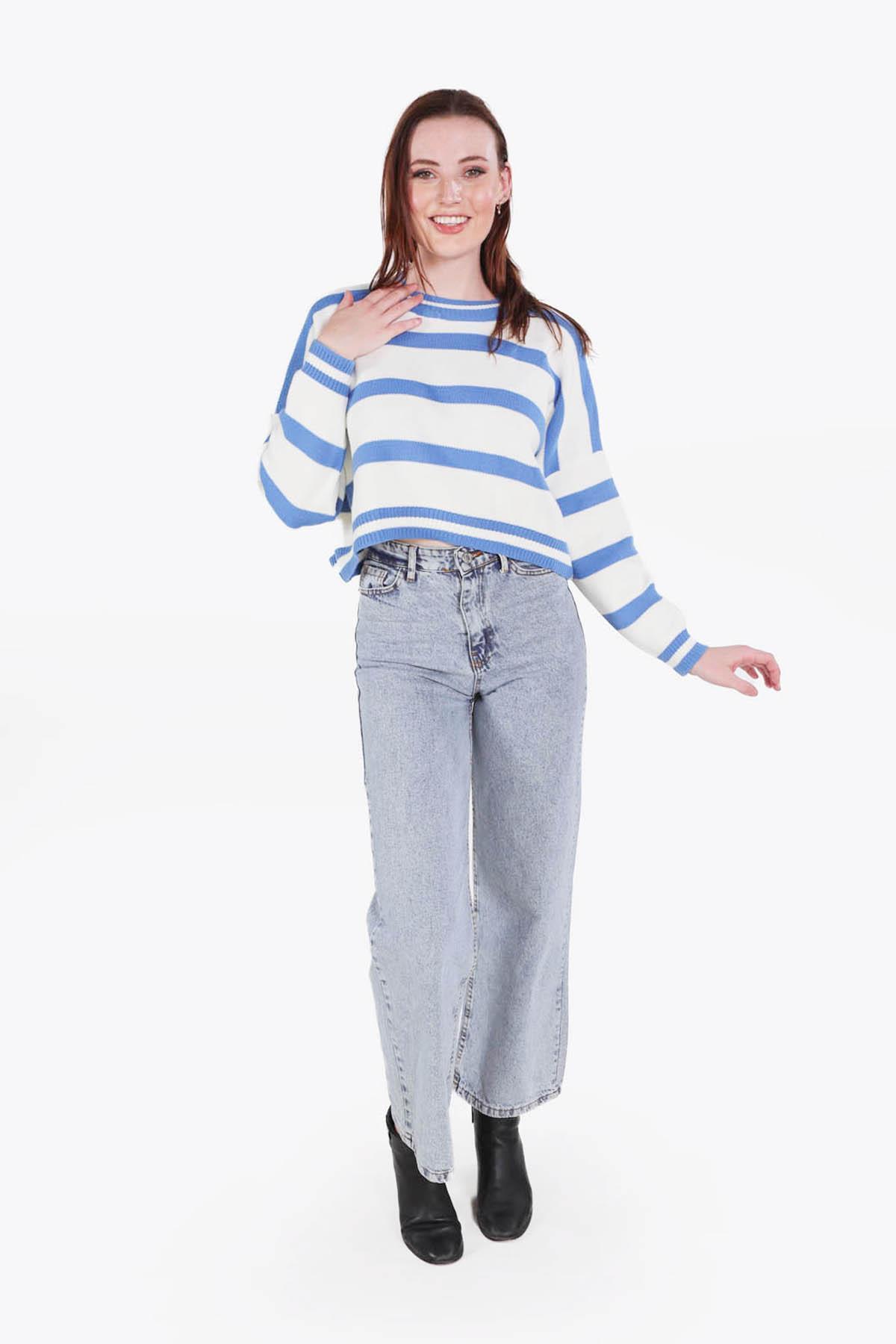 Saks Bisiklet Yaka Kazak 6016 - 5