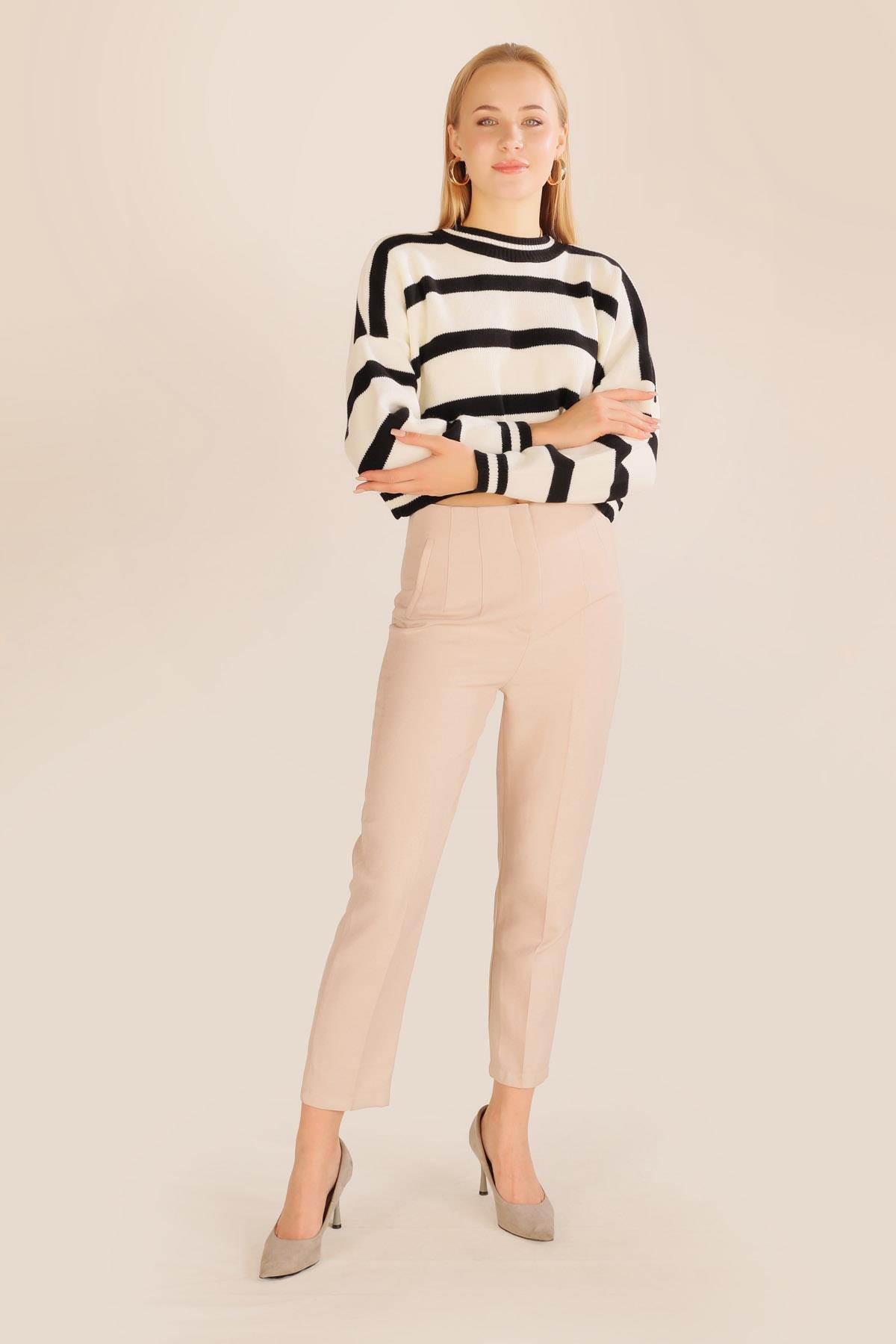 Siyah Bisiklet Yaka Kazak 6016 - 6