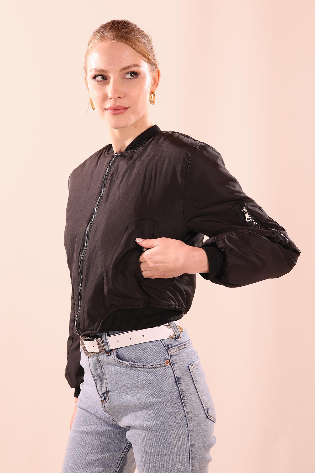 Siyah Bomber Mont 2200 - 1