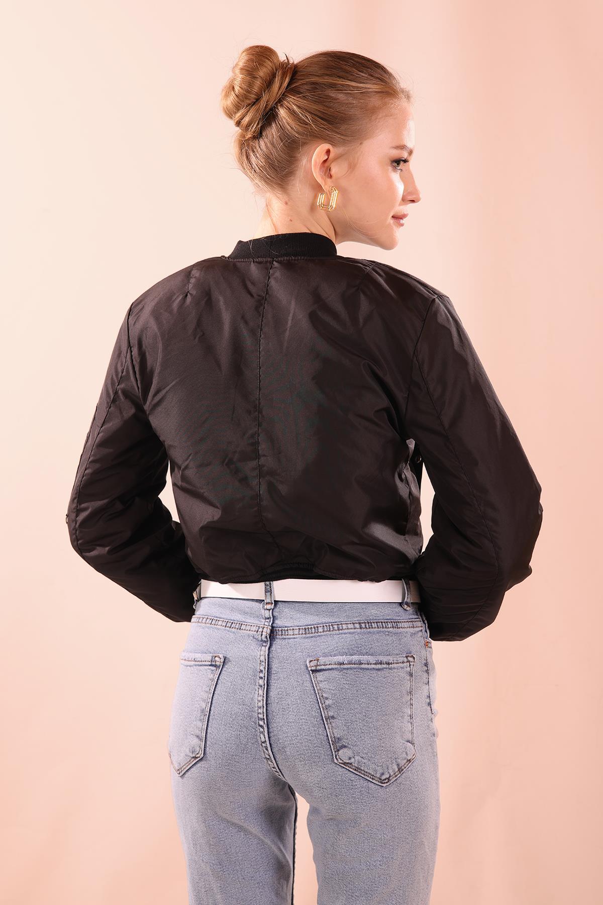 2200 Bomber Ceket Siyah - 4