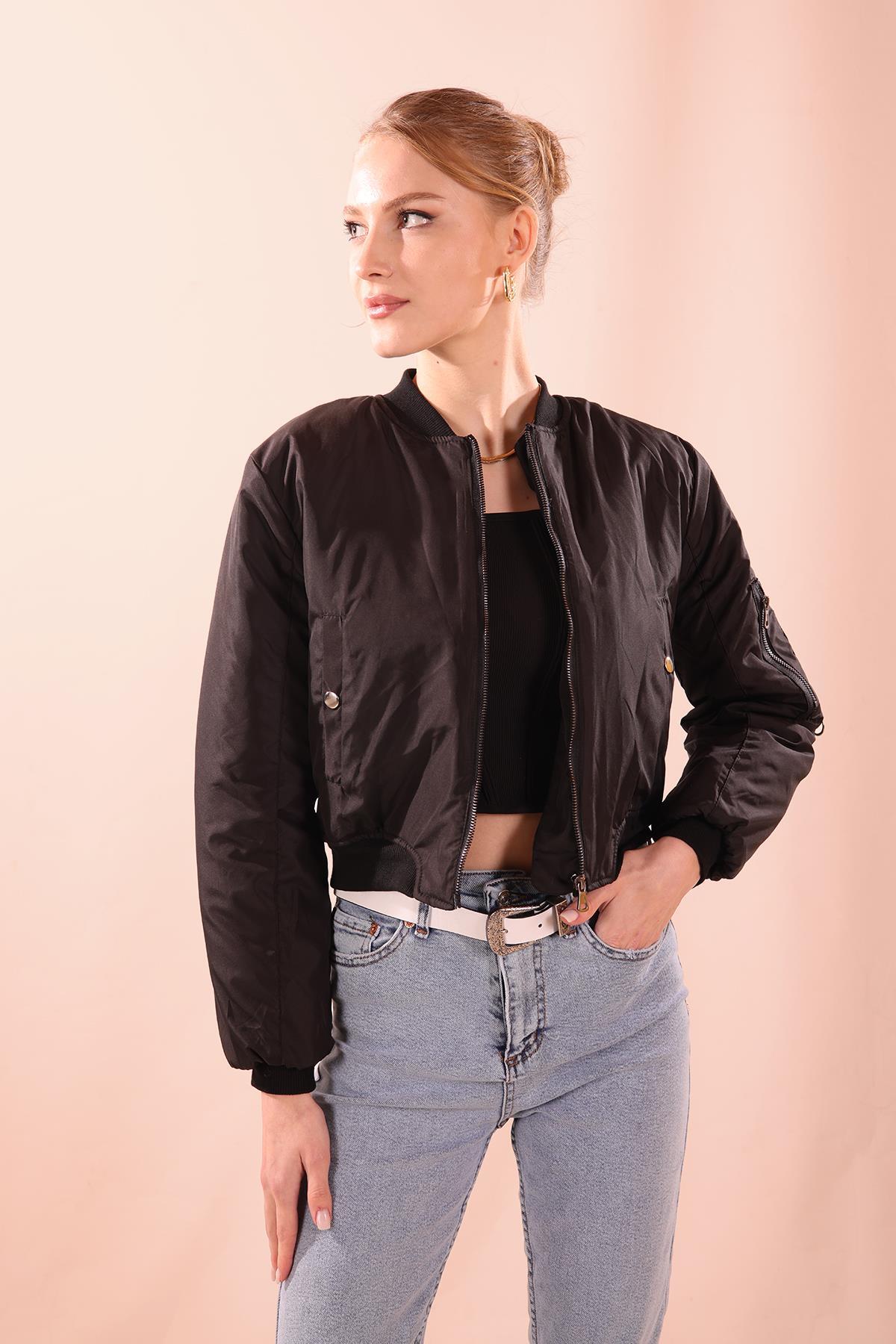 2200 Bomber Ceket Siyah - 6