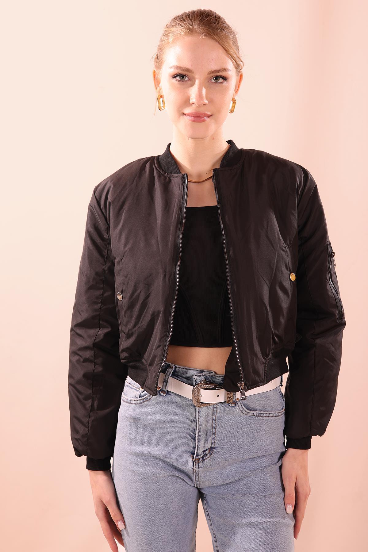 Siyah Bomber Mont 2200 - 5