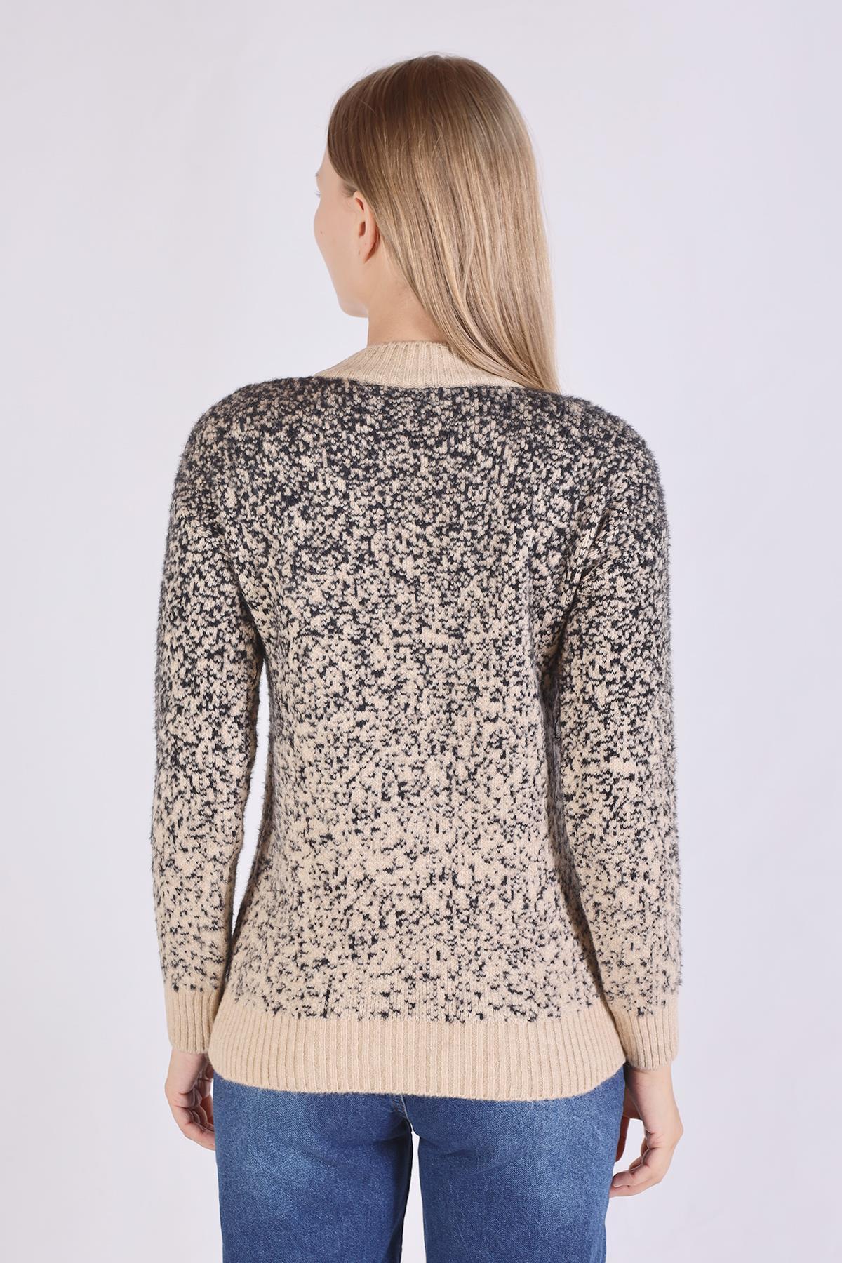 Camel İnci Detay Yumoş Kazak 604 - 6