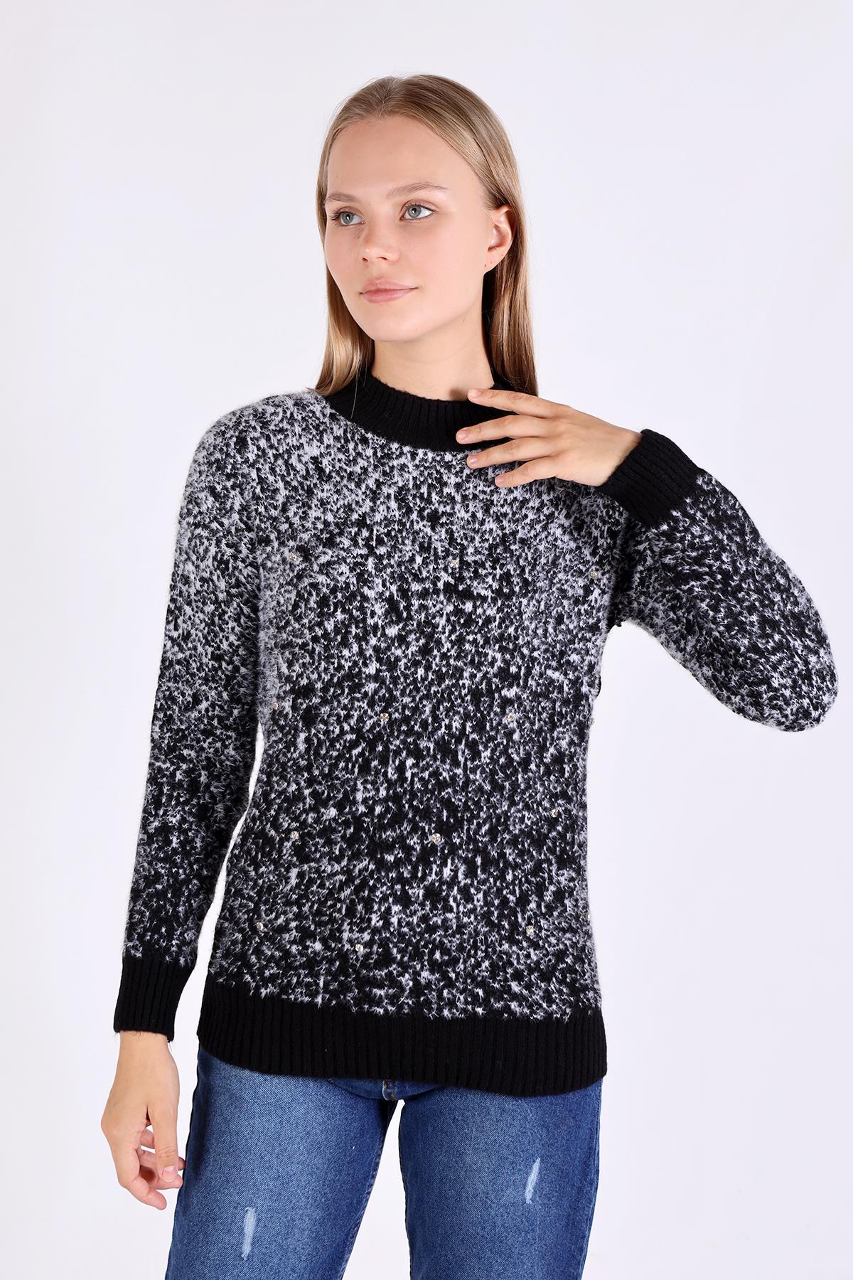 604 İnci Detay Kazak Siyah - 7