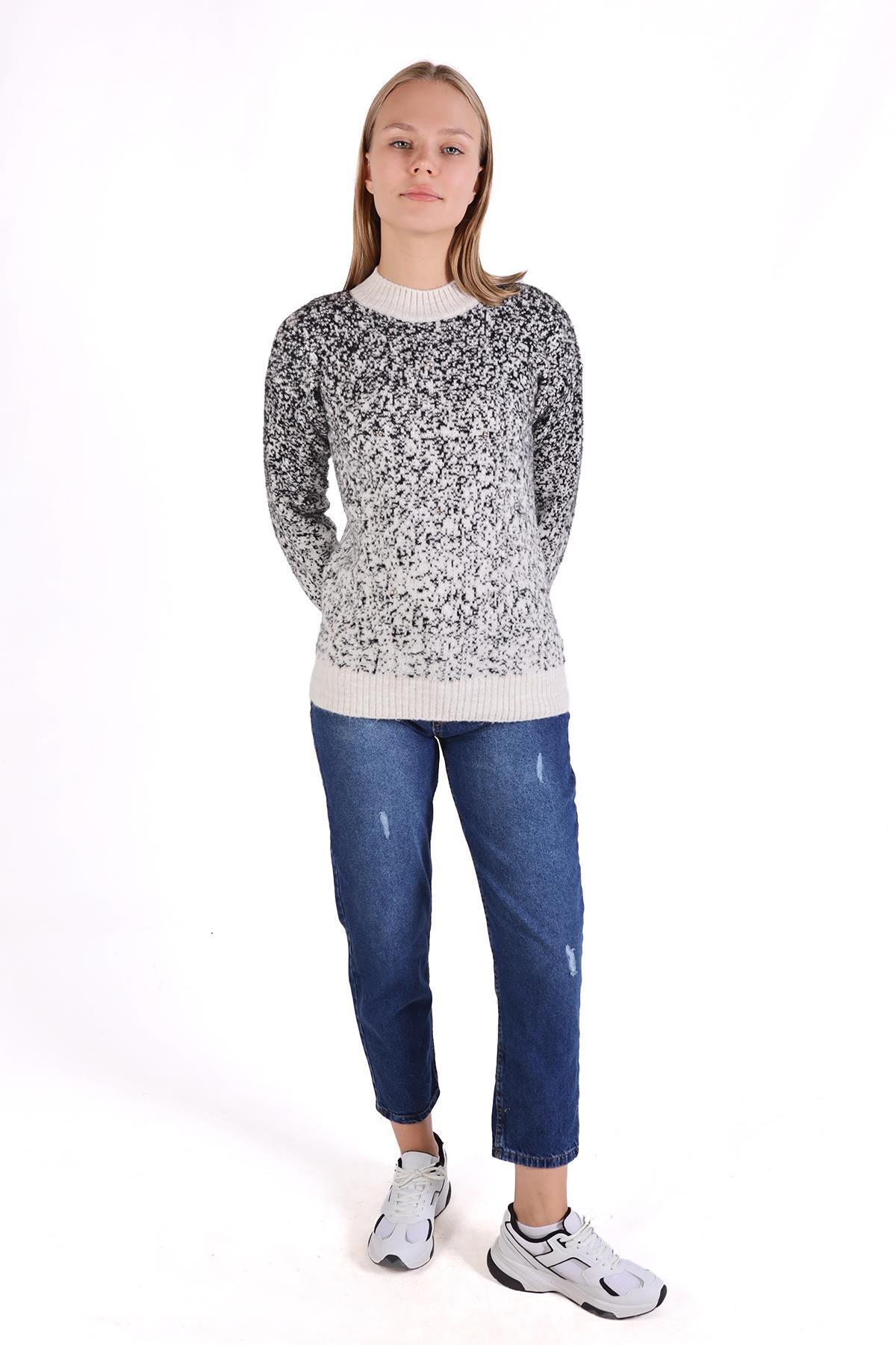 Taş İnci Detay Yumoş Kazak 604 - 7