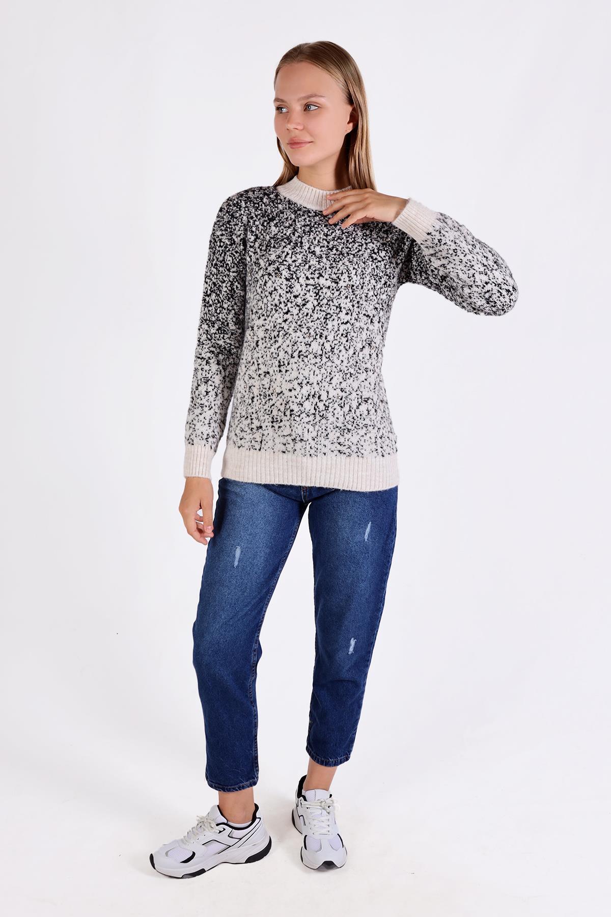 Taş İnci Detay Yumoş Kazak 604 - 8