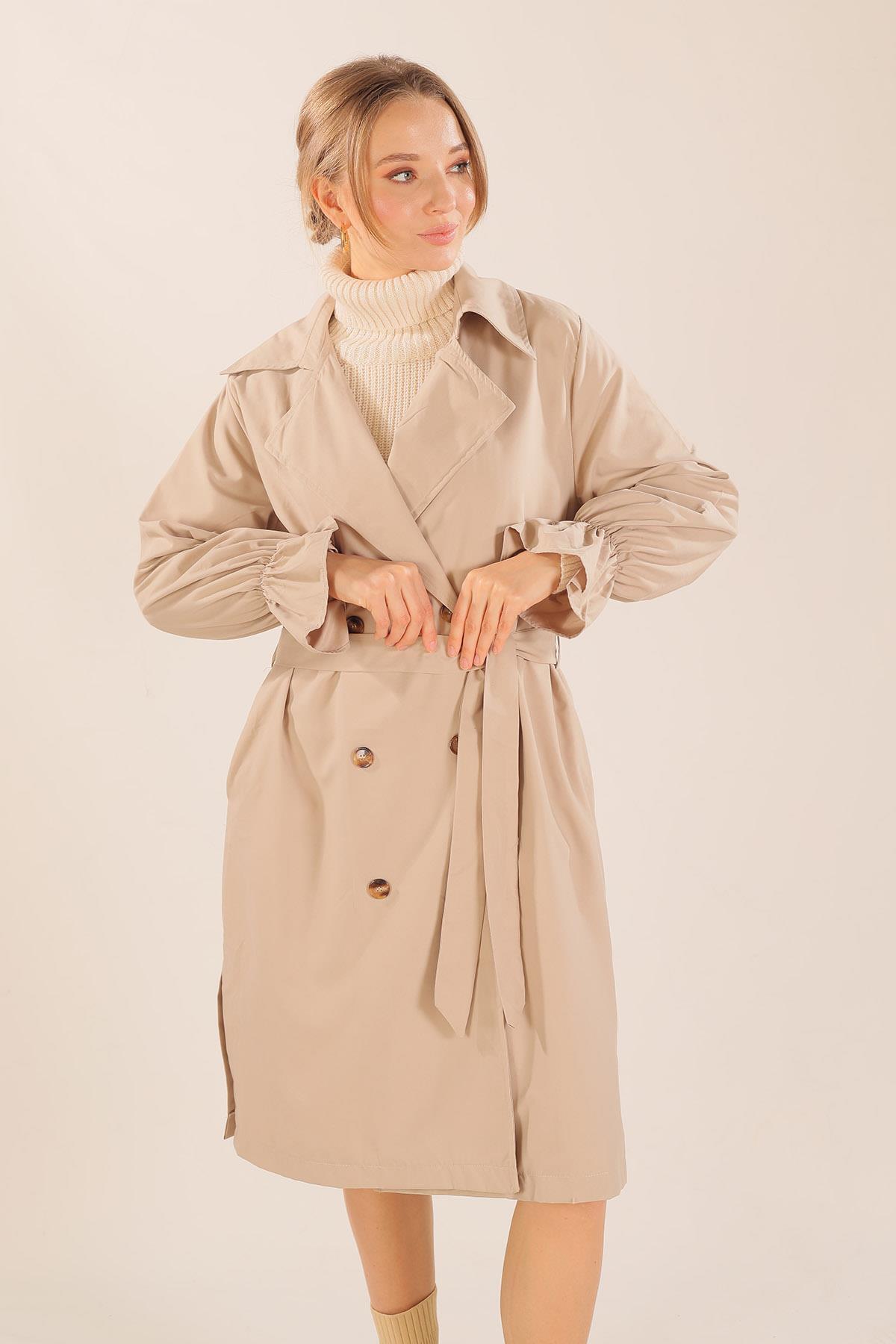 Taş Uzun Trenç 61113-1 - 2