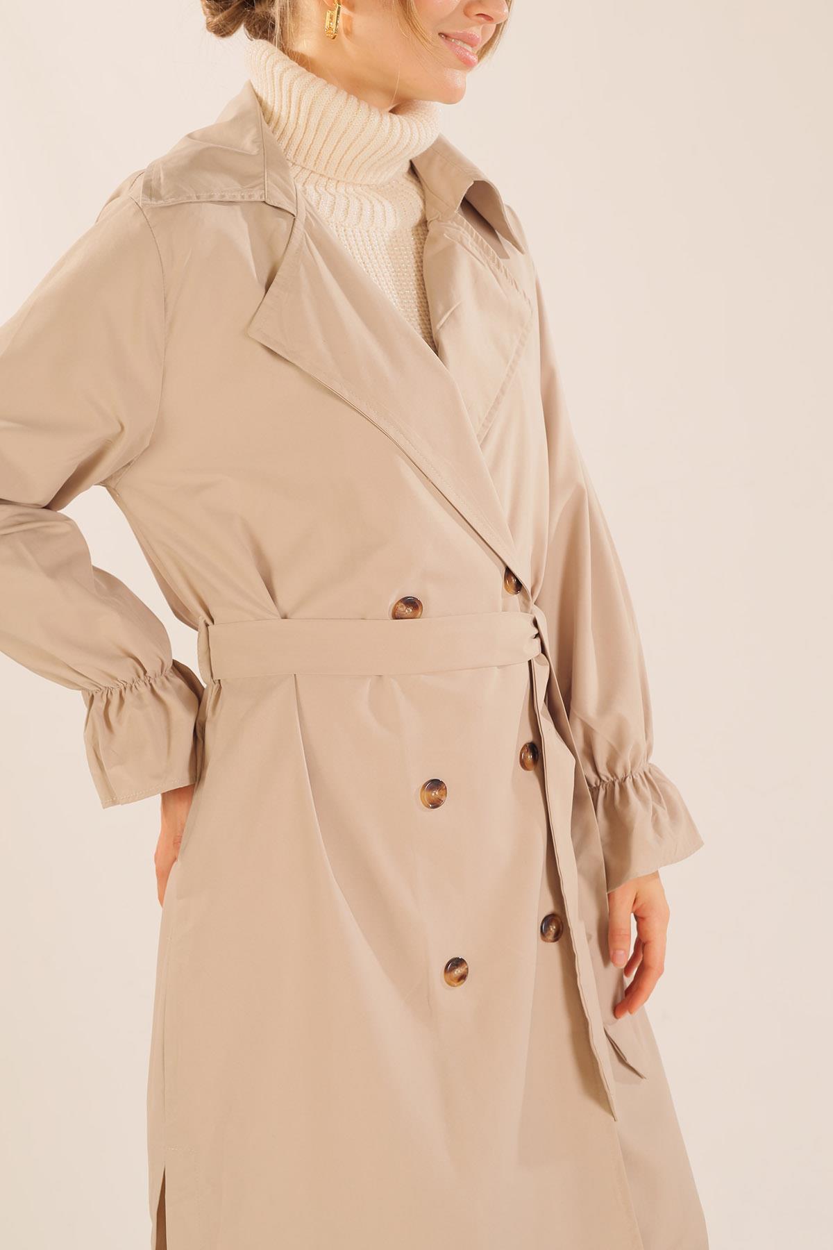 Taş Uzun Trenç 61113-1 - 4