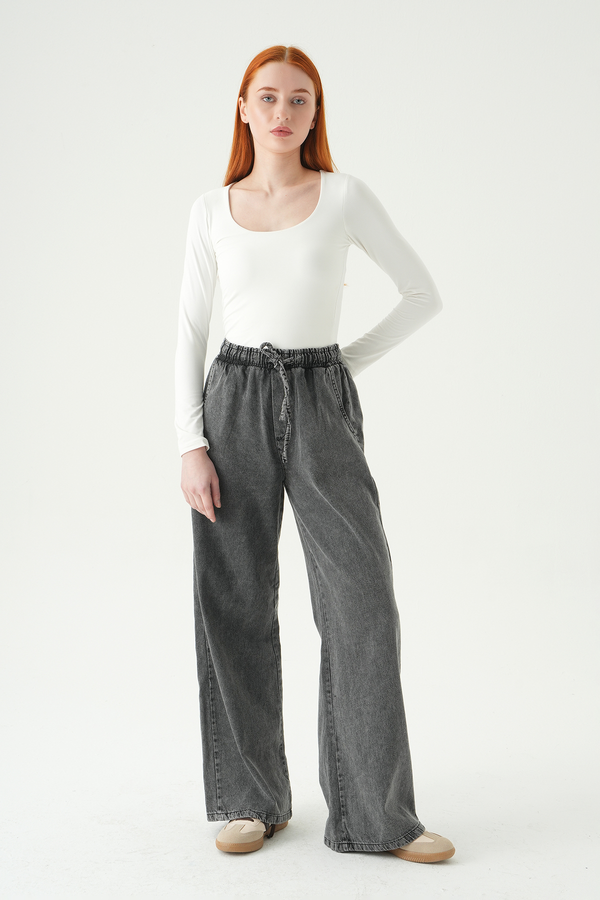 Antrasit Lastikli Kot Jean 6241 - RAYS