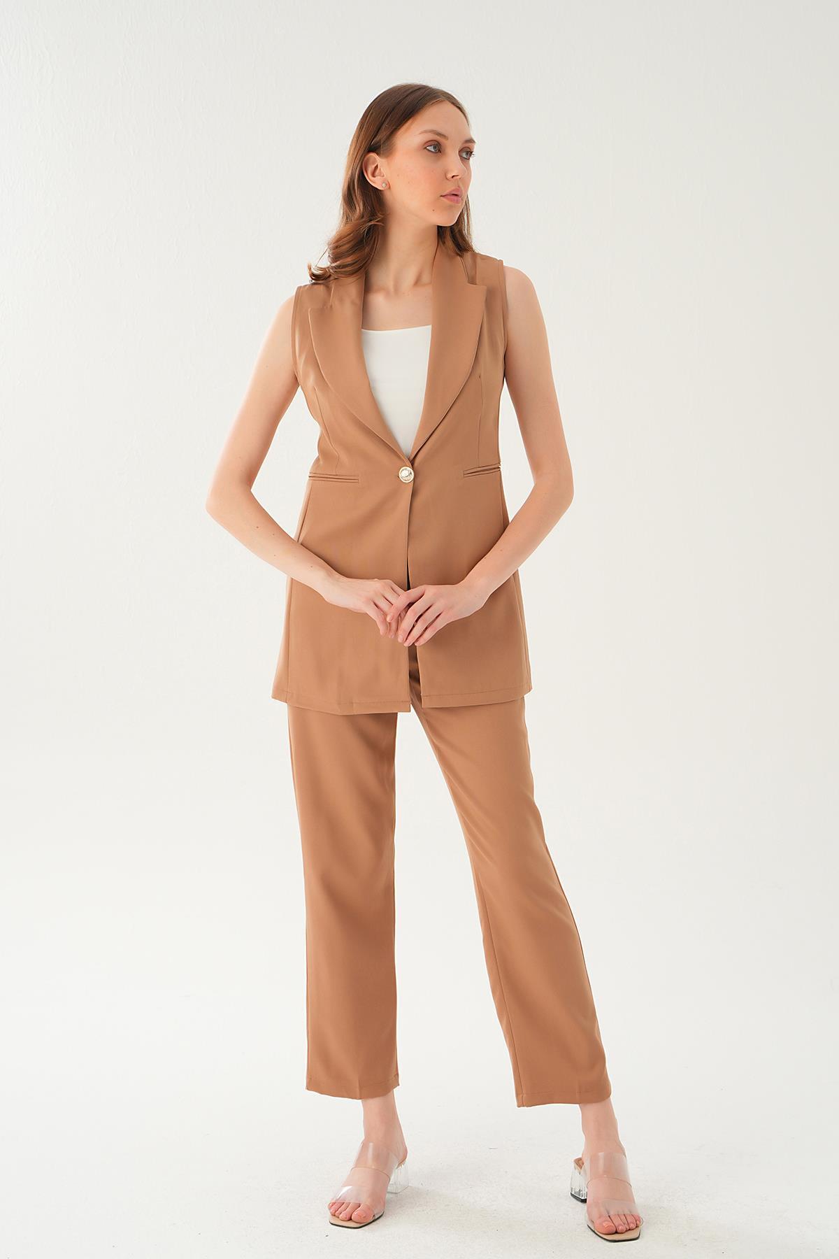 Taba Cep Detay Pantolon Takım 6303 - 2