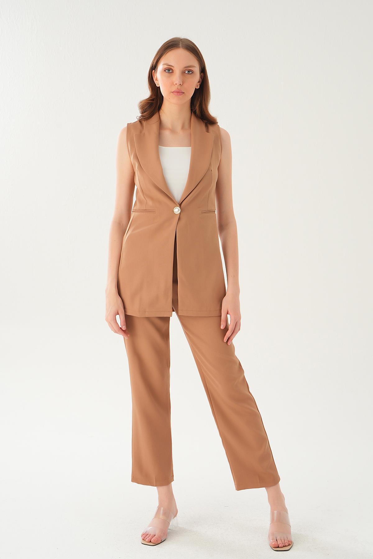 Taba Cep Detay Pantolon Takım 6303 - 6