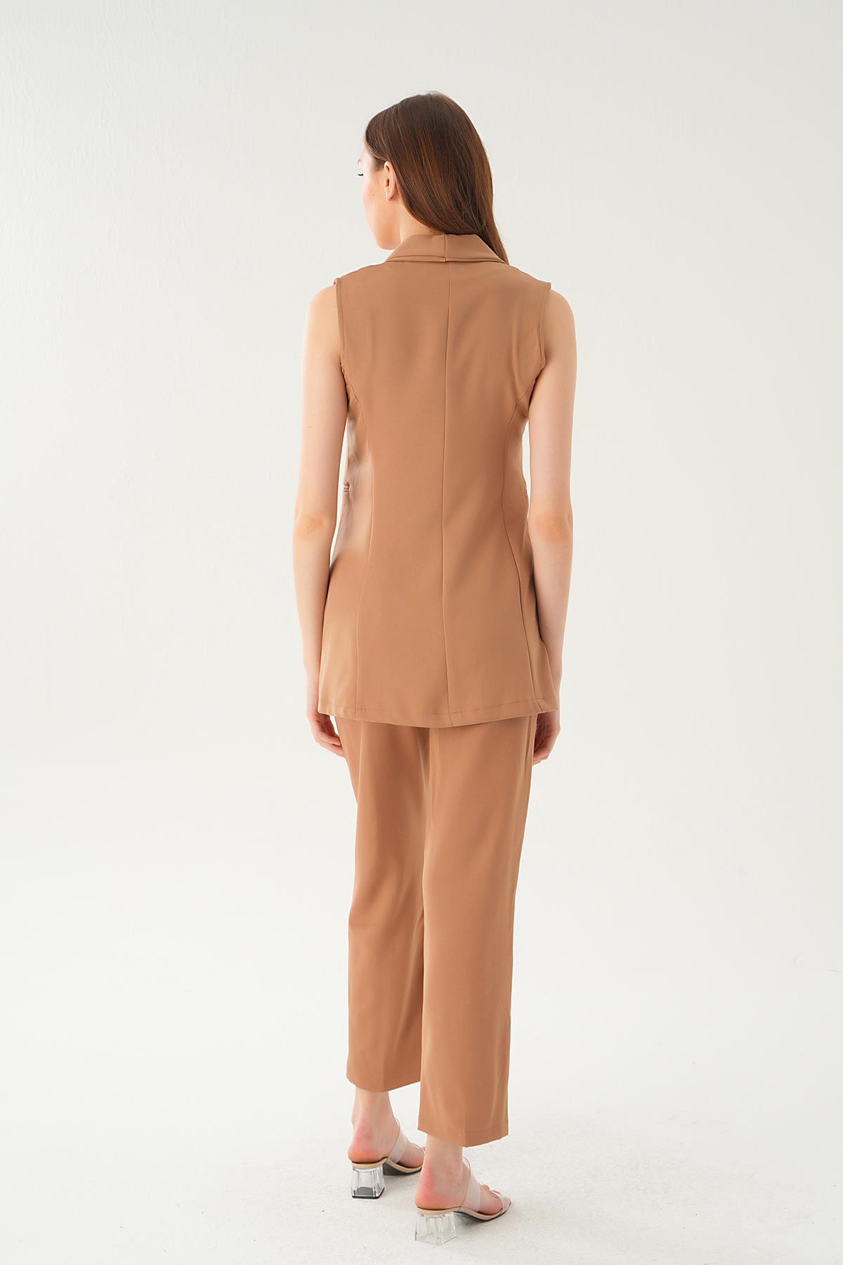 Taba Cep Detay Pantolon Takım 6303 - 4