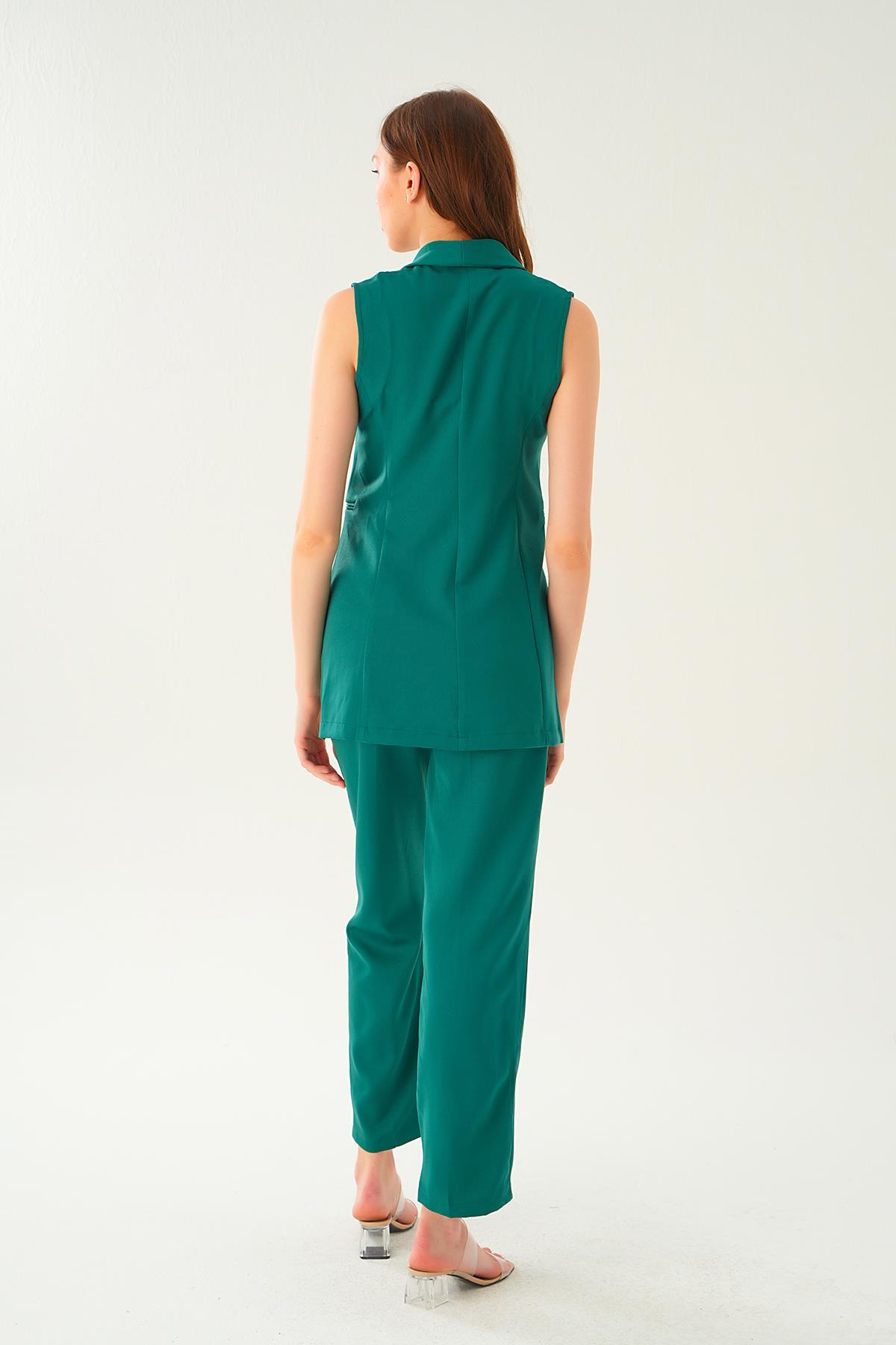 Zümrüt Cep Detay Pantolon Takım 6303 - 6