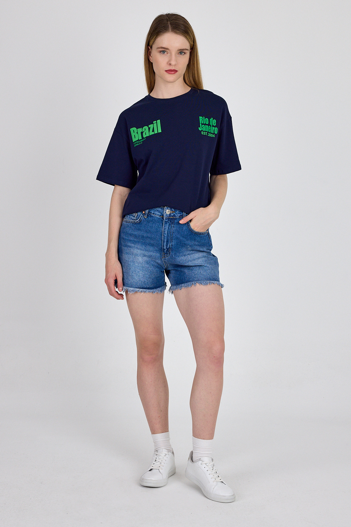 Laci Brazil Yazı Baskılı Tişört 6403 - 7