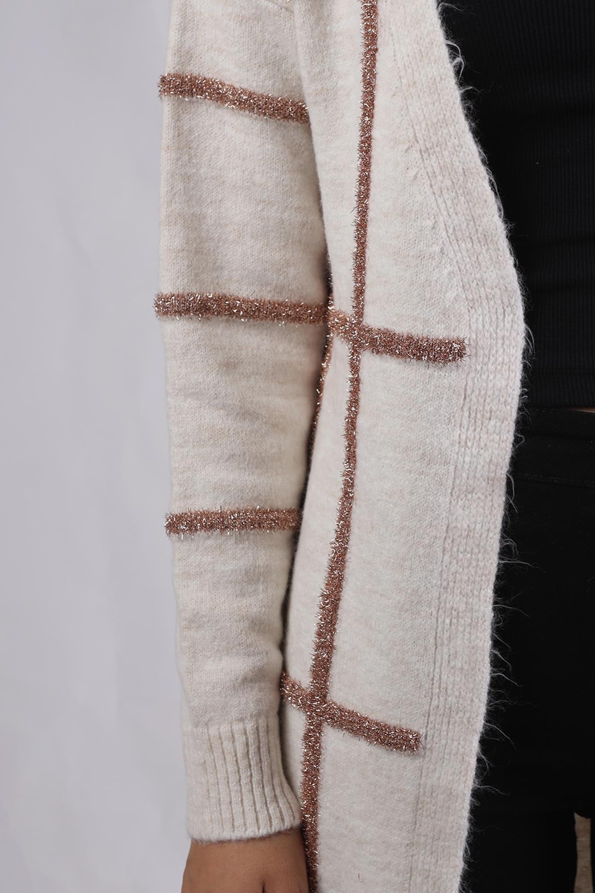 Taş Sim Detay Yumoş Hırka 652 - 5