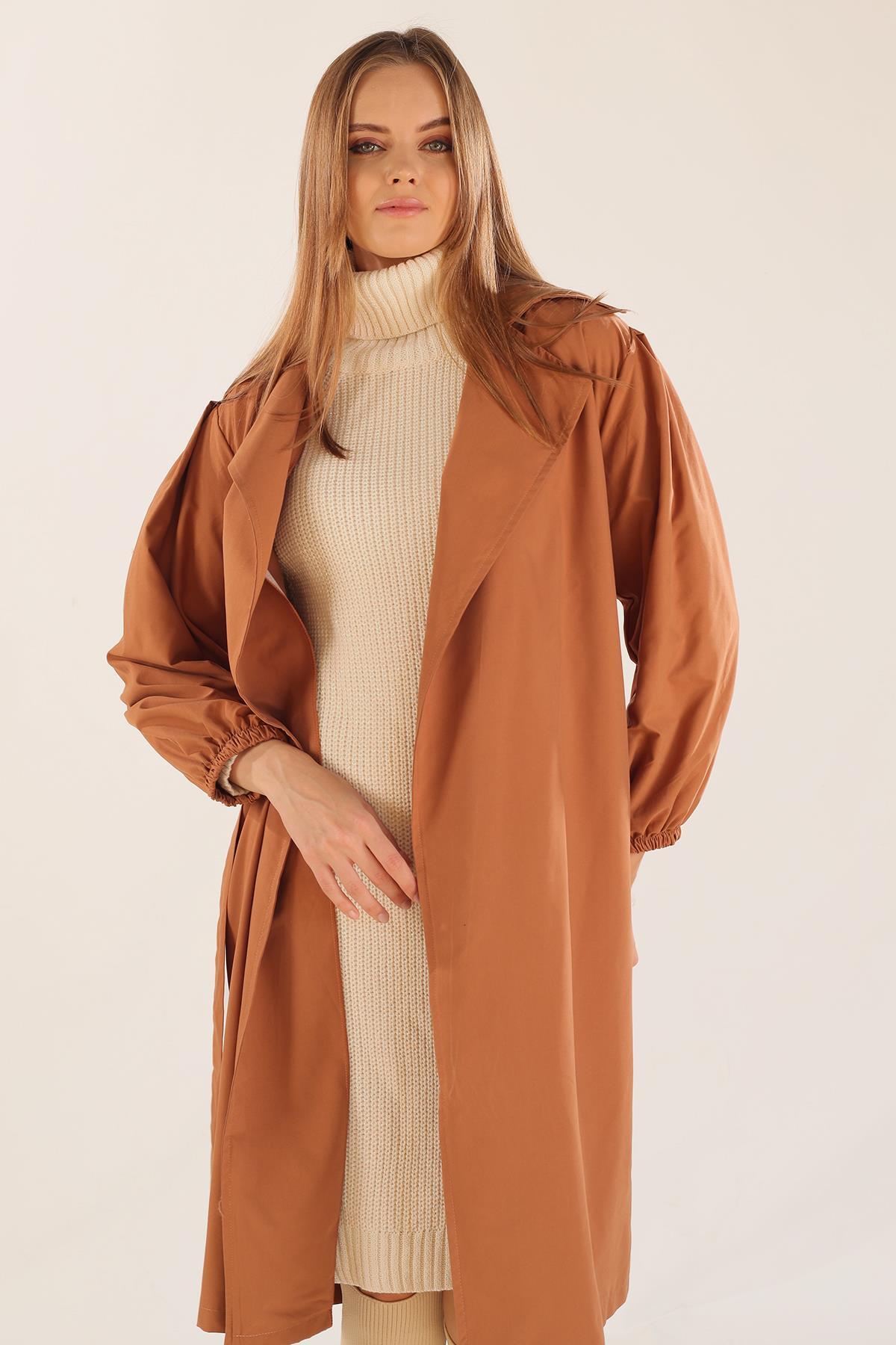 Camel Balon Kol Trençkot 6528-1 - 2