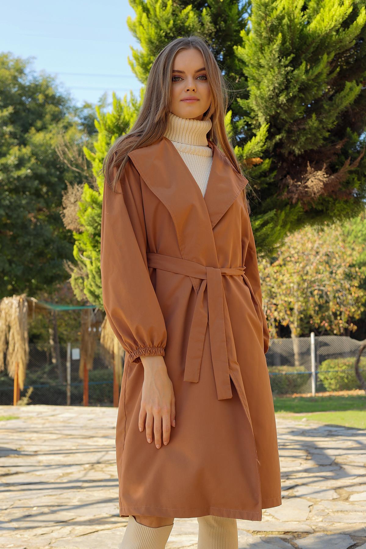 Camel Balon Kol Trençkot 6528-1 - 4