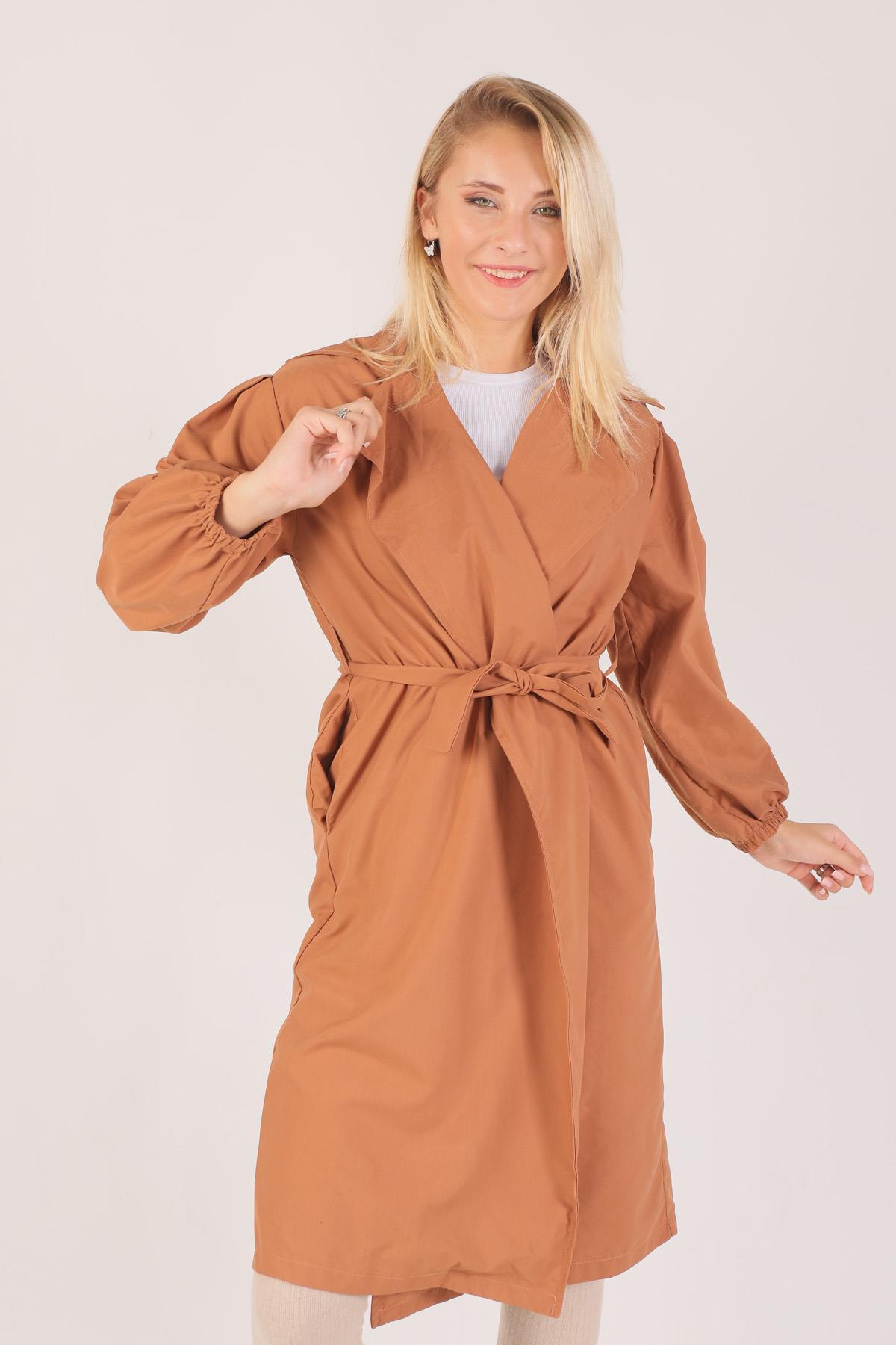 Taba Balon Kol Trençkot 6528-1 - 1