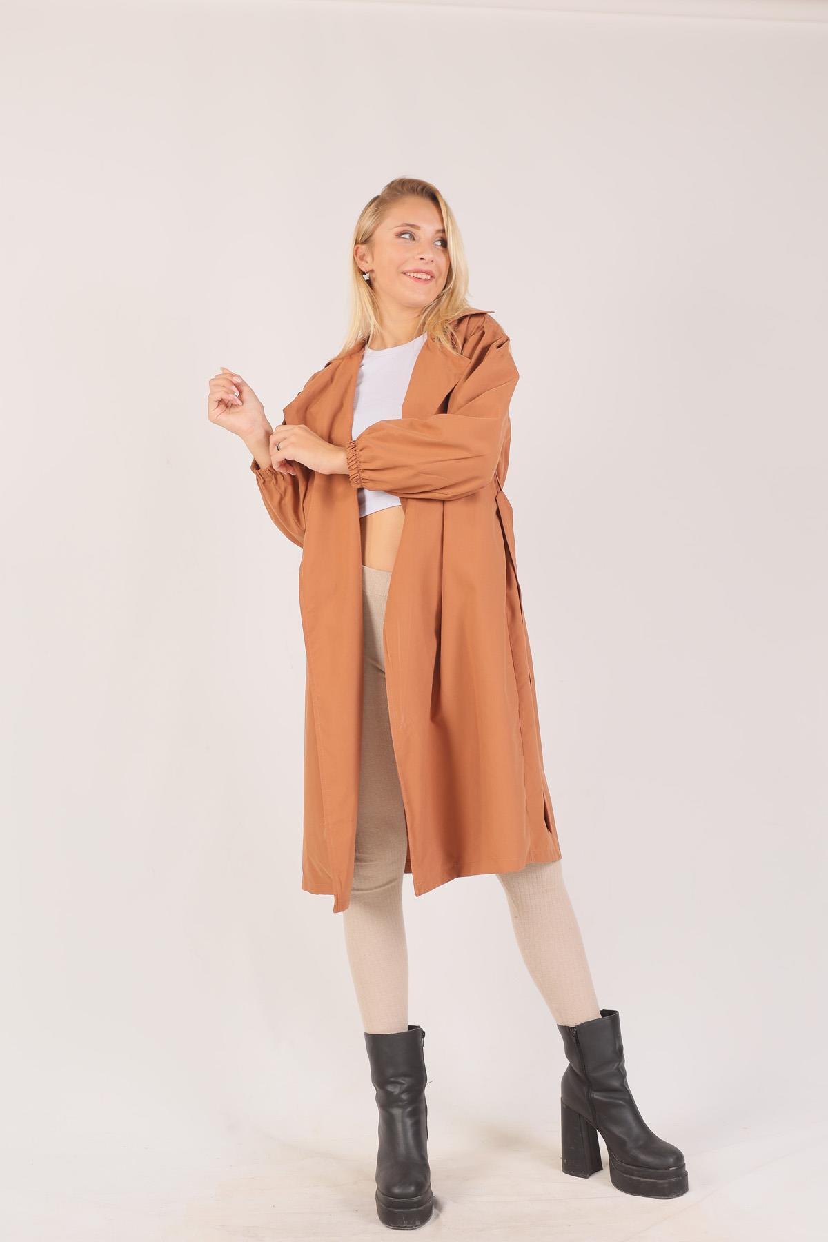 Taba Balon Kol Trençkot 6528-1 - 2