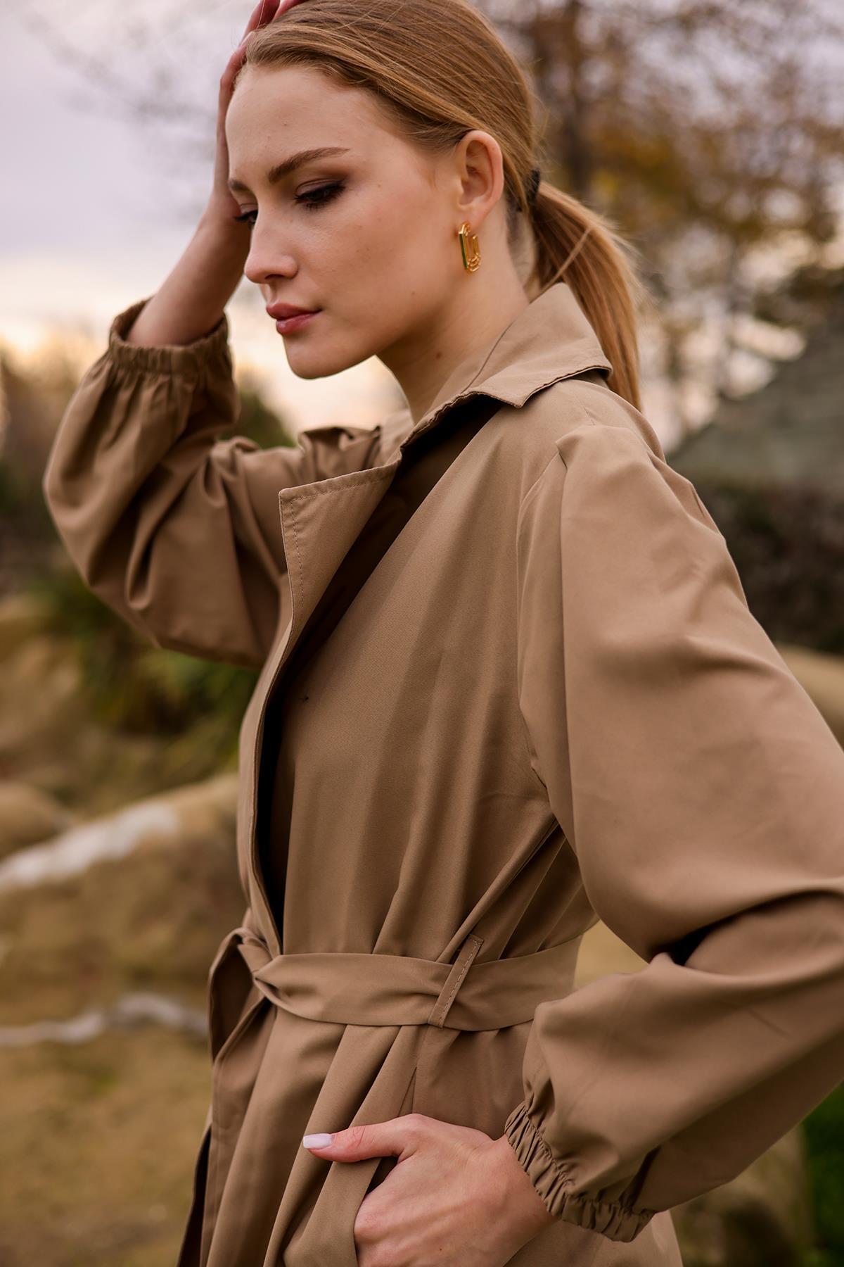 Vizon Balon Kol Trençkot 6528-1 - 8