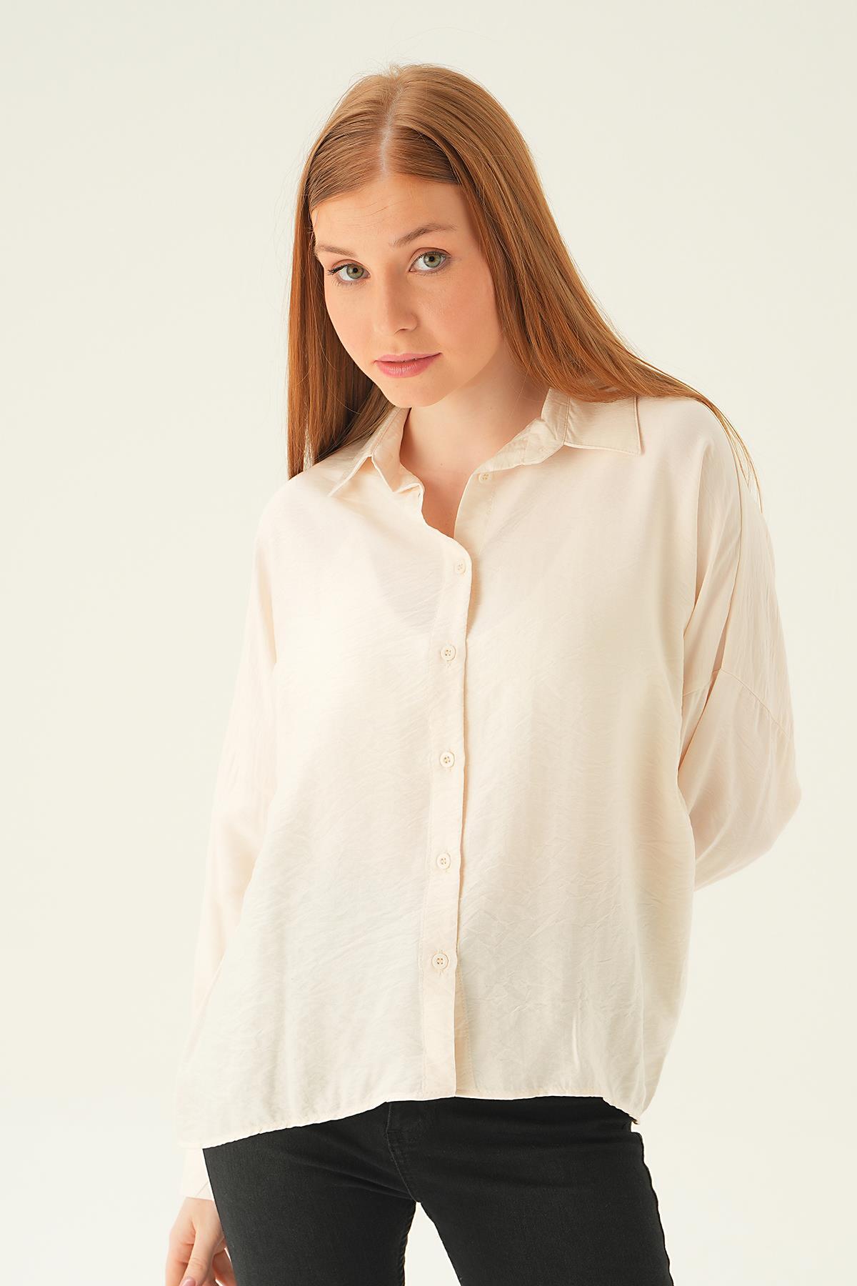 6557-1 Tek Cep Gömlek Taş - 4