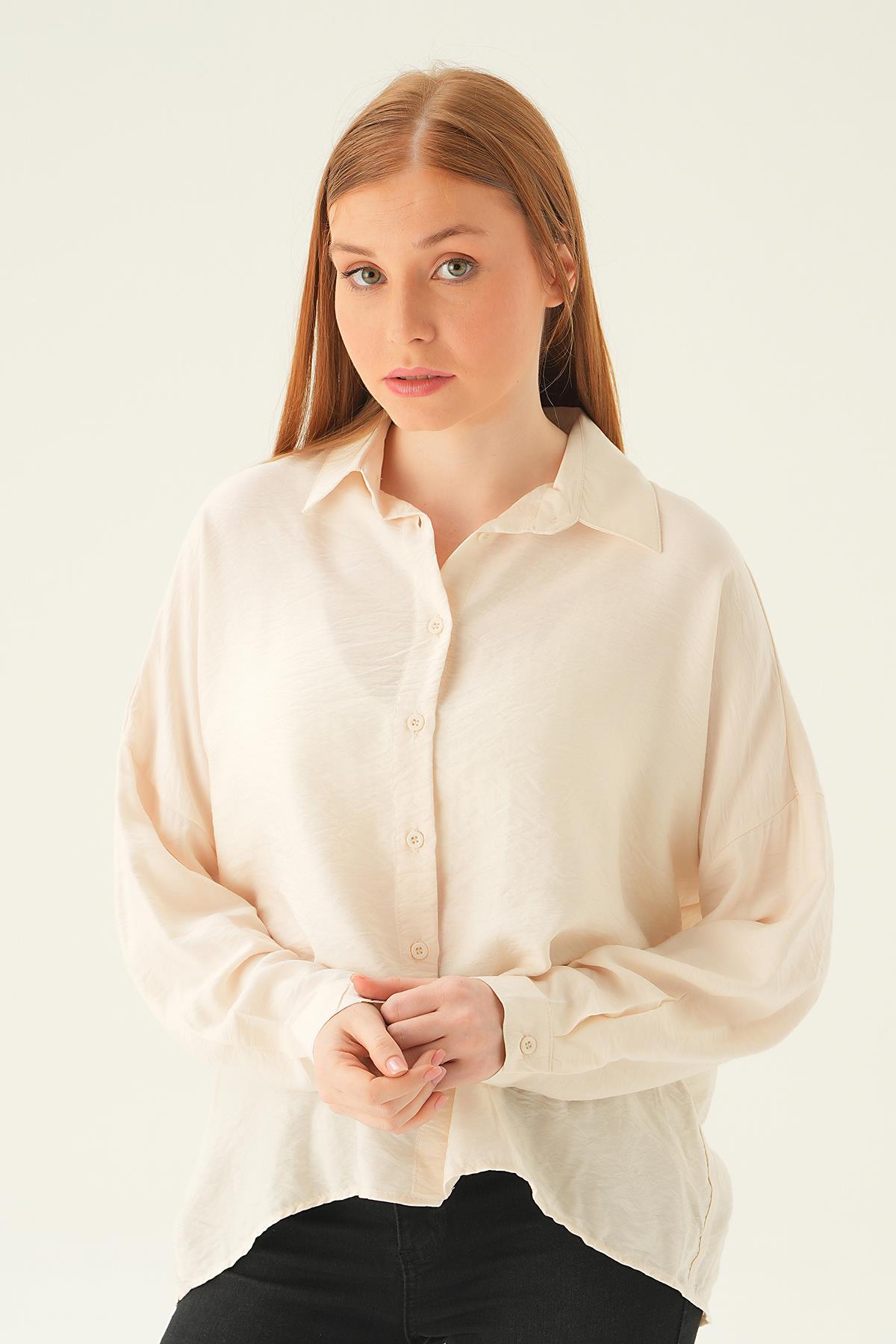 6557-1 Tek Cep Gömlek Taş - 5