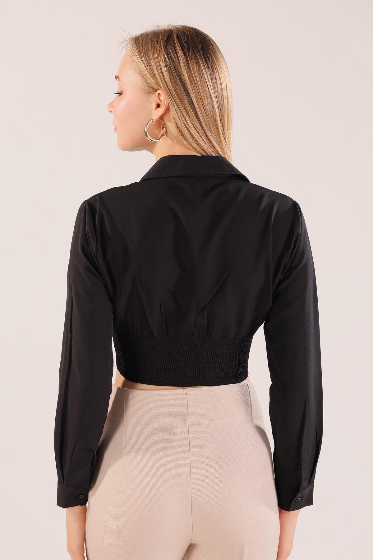 6617A Balenli Gömlek Siyah - 5