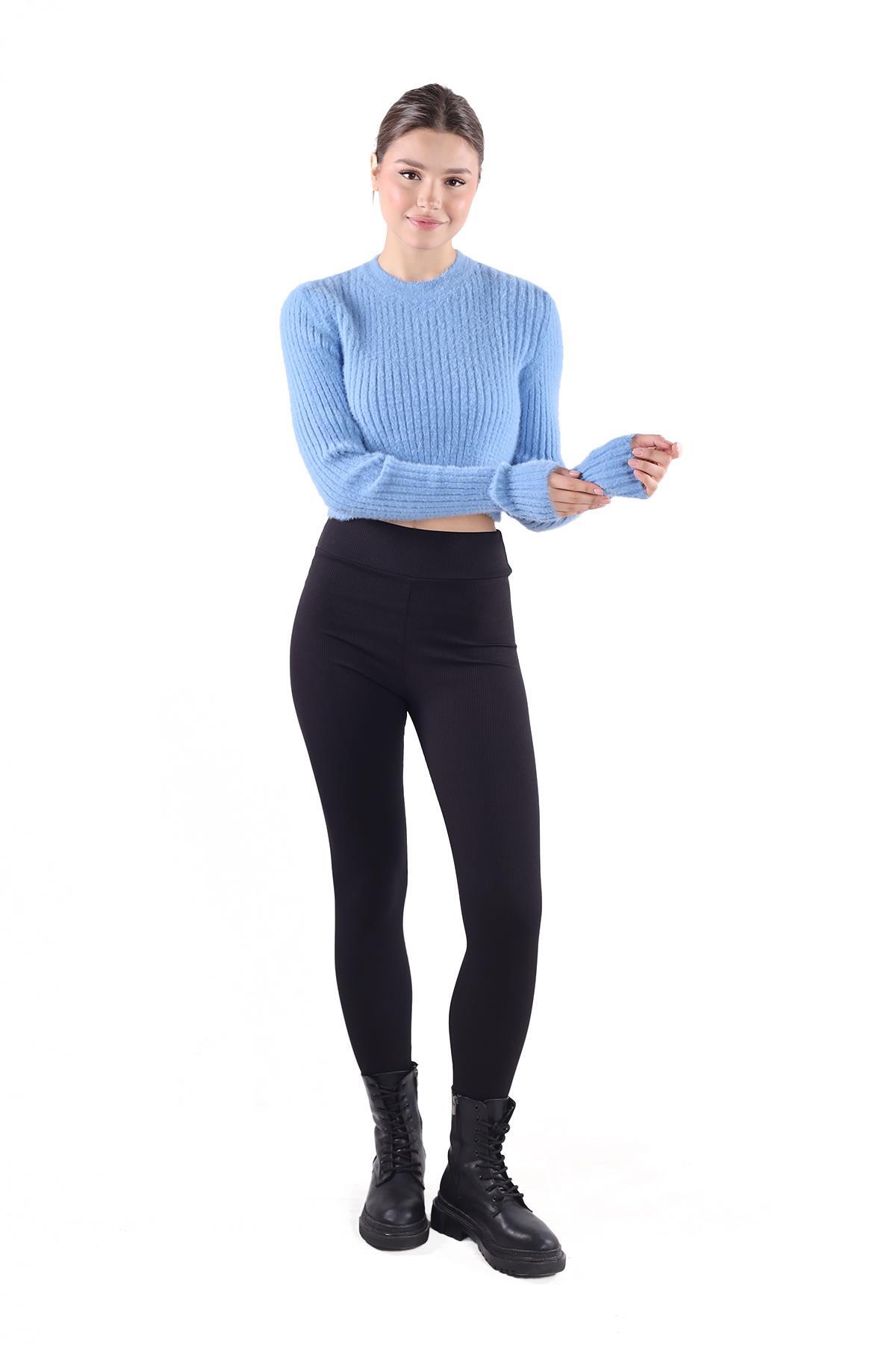 Bebe Mavi Sakallı Yumoş Kazak 6620 - 6