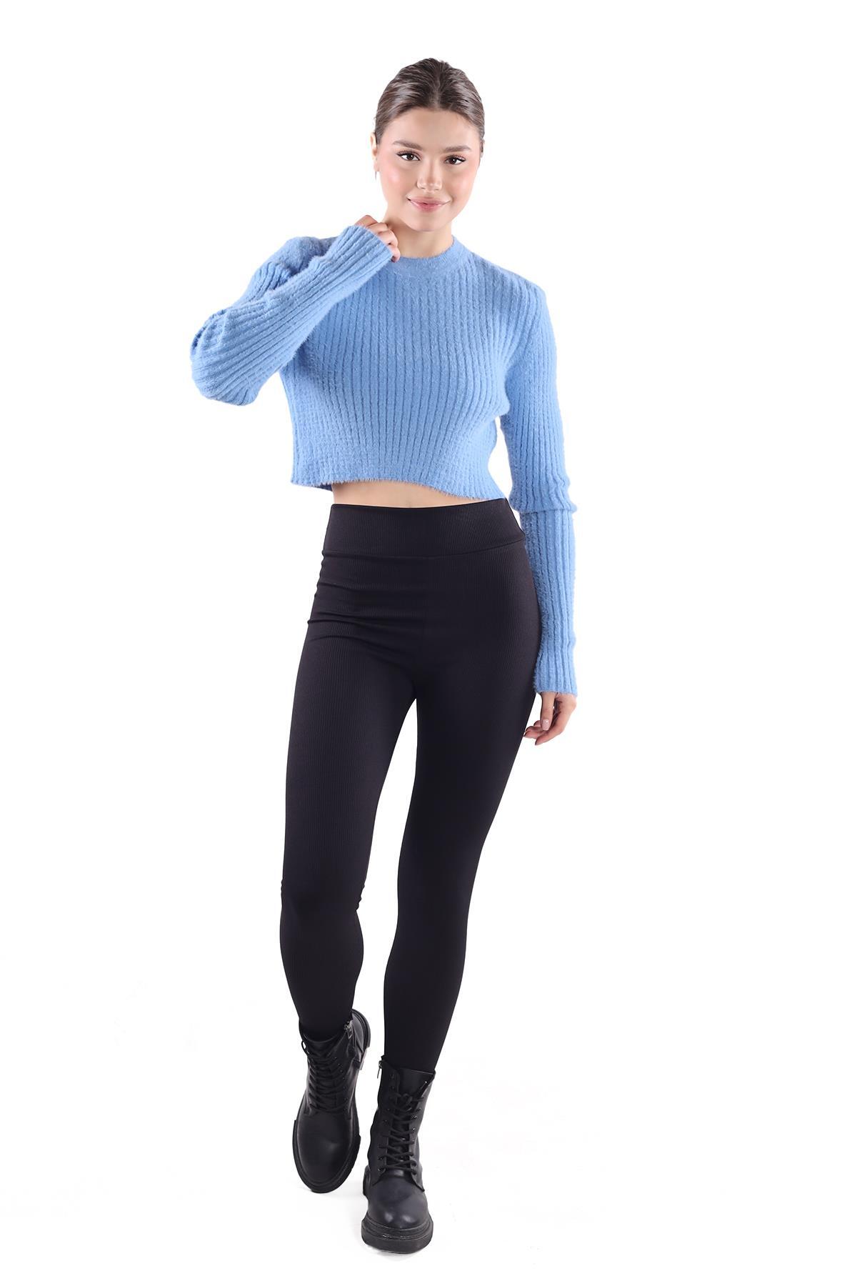 Bebe Mavi Sakallı Yumoş Kazak 6620 - 7