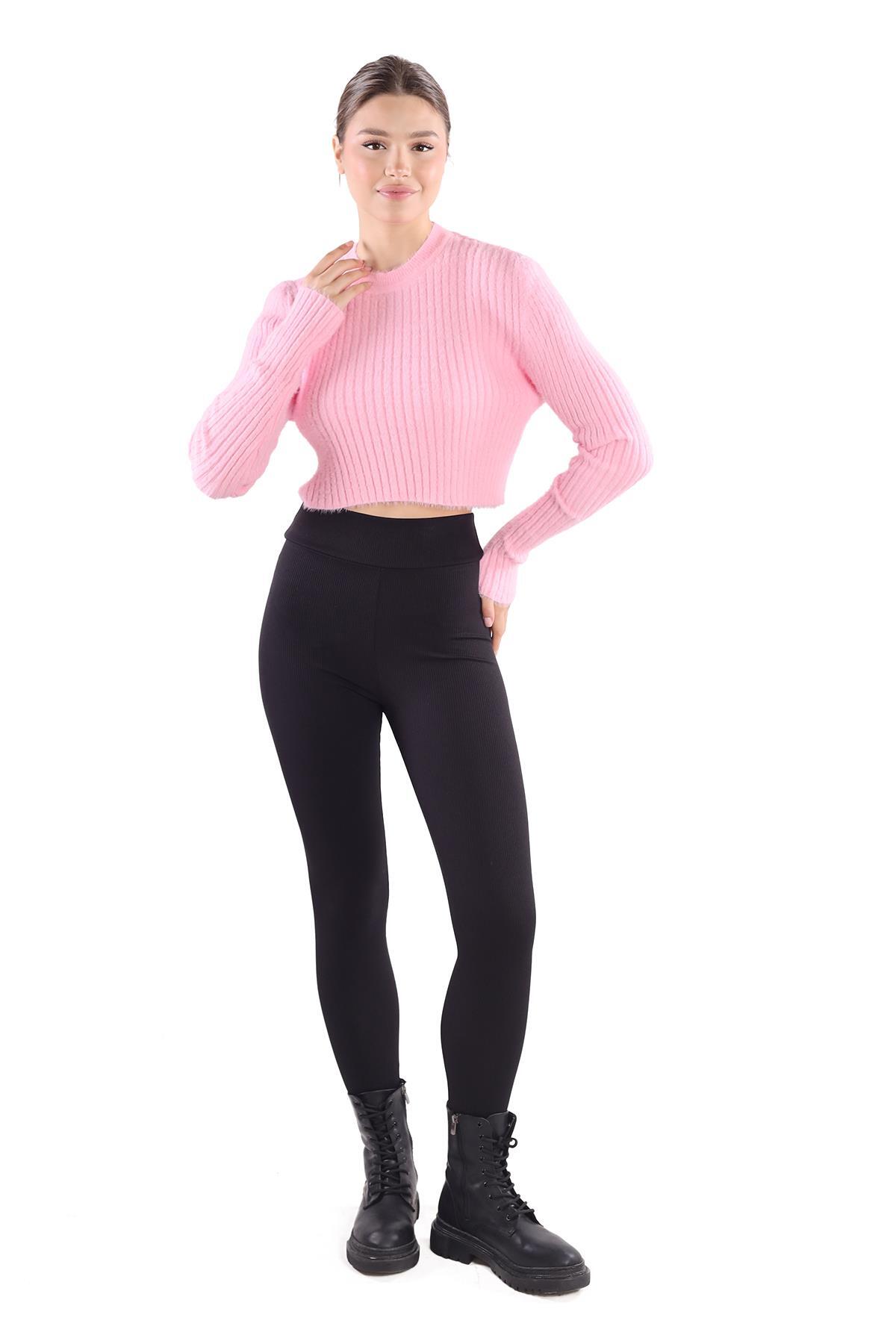 Sakallı Yumoş Kazak 6620 Pembe - 3